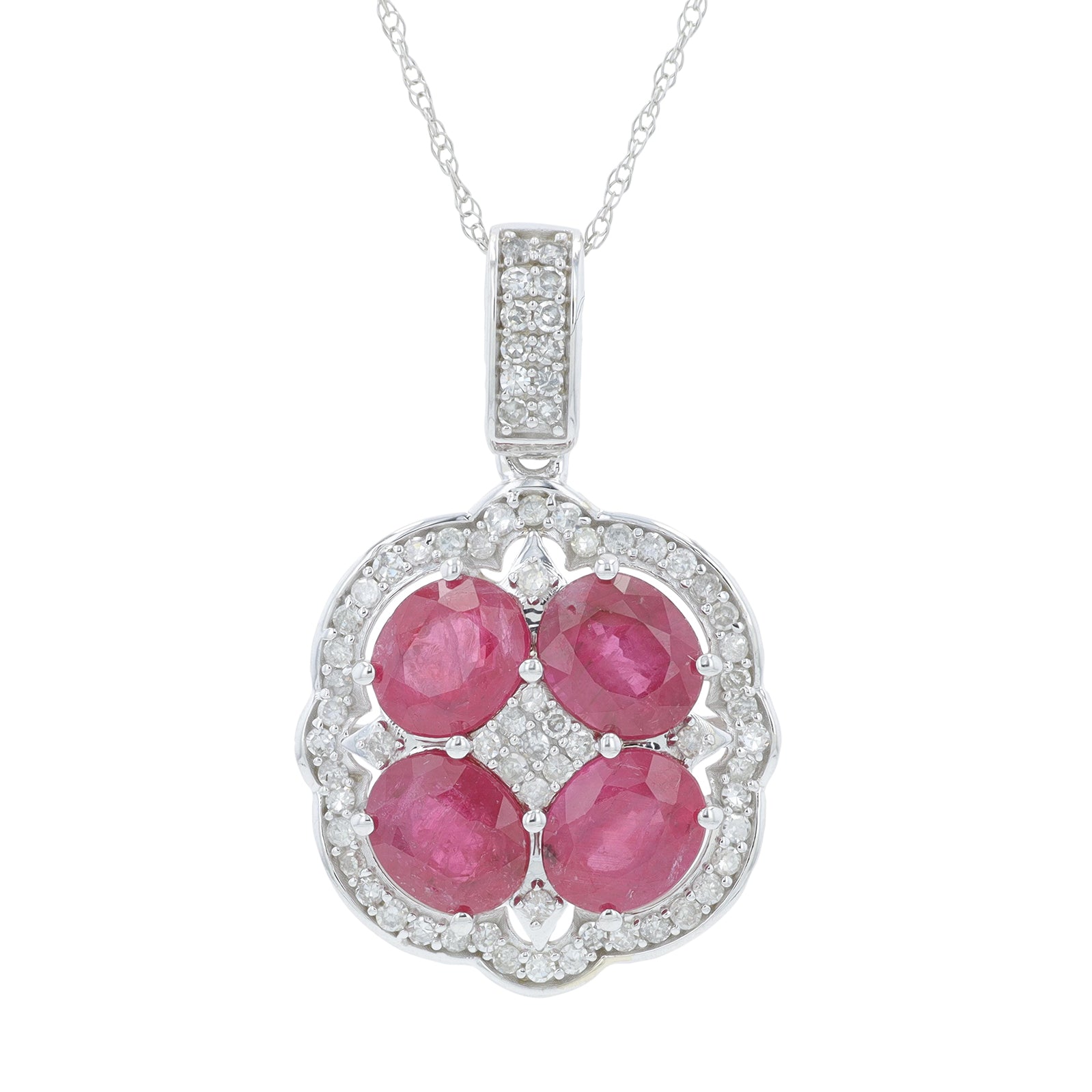 14K 2.40 CTW Ruby Pendant<p><strong>More Colors Available</p></strong>