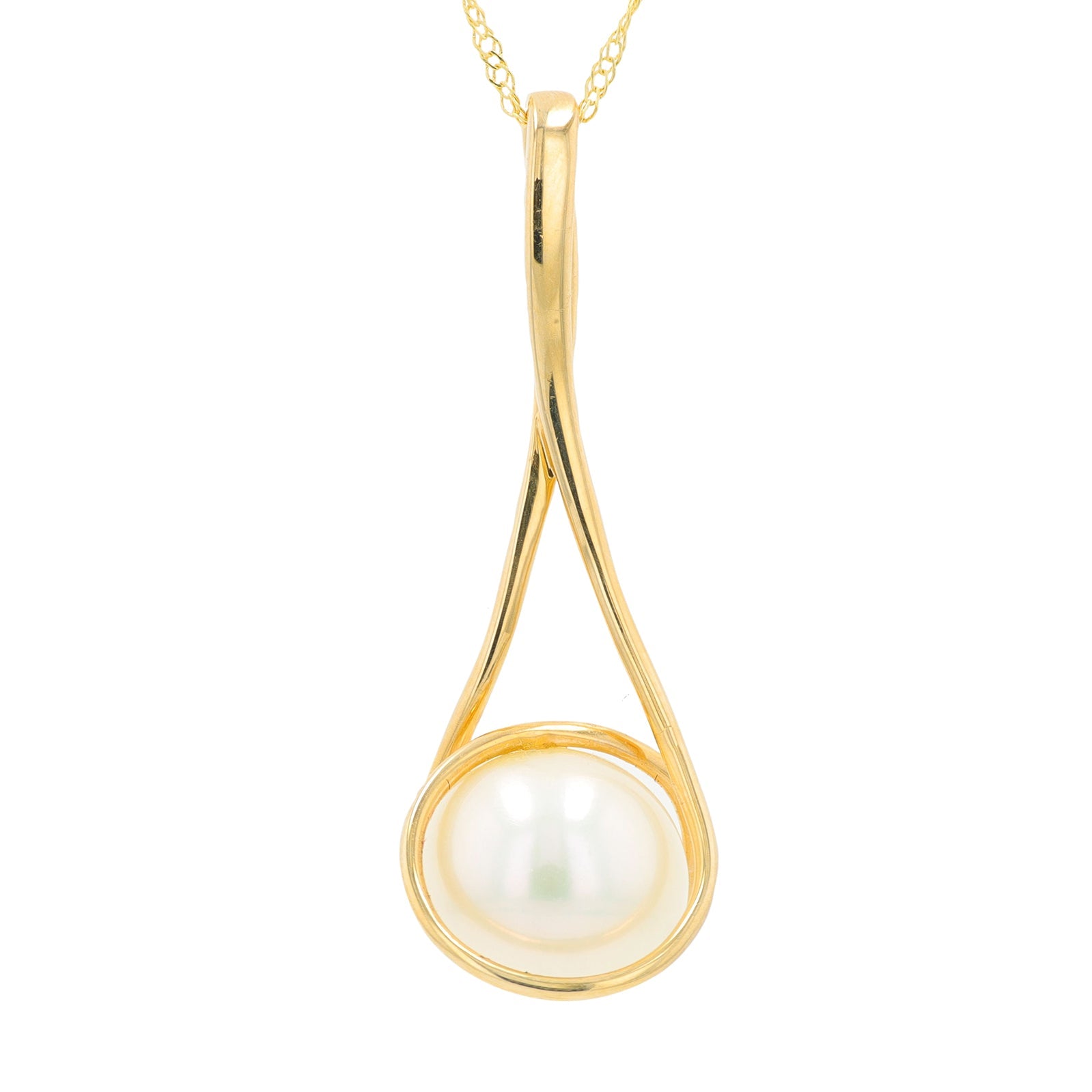 14K YG Pearl Pendant