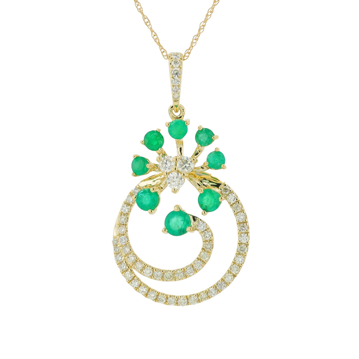 14K Gemstone Pendant<p><strong>More Colors Available</p></strong>