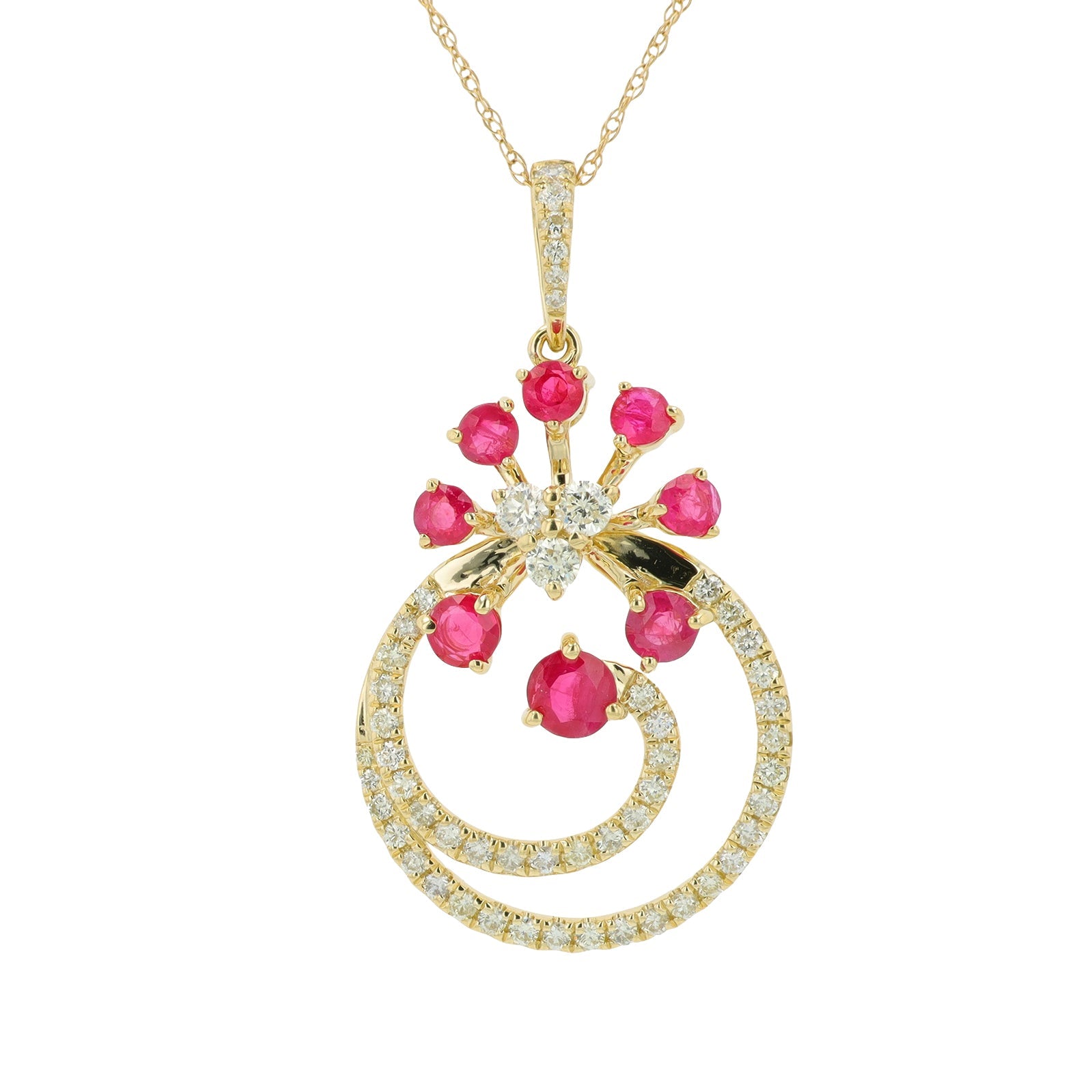 14K Gemstone Pendant<p><strong>More Colors Available</p></strong>