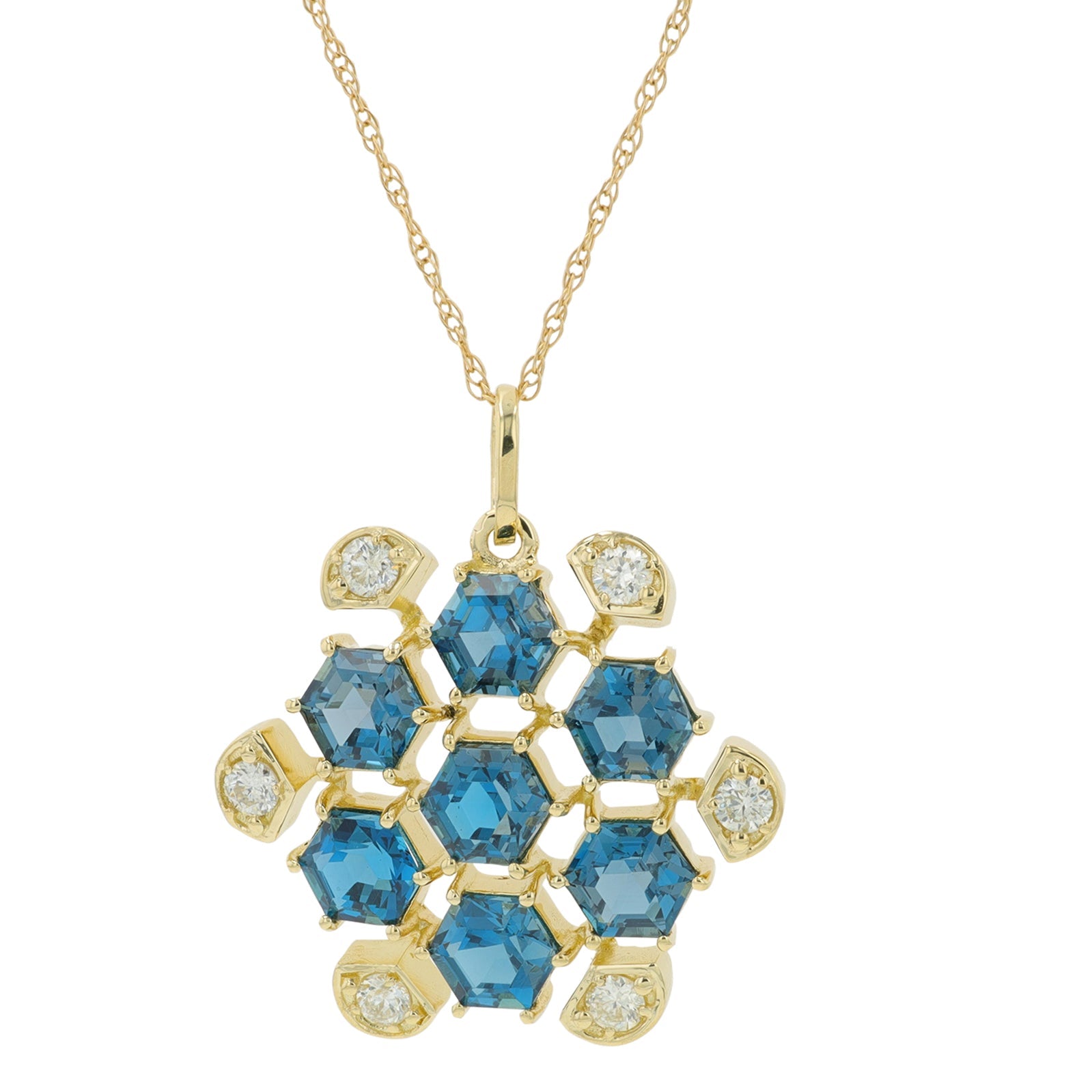 14K Gemstone Pendant<p><strong>More Colors Available</p></strong>