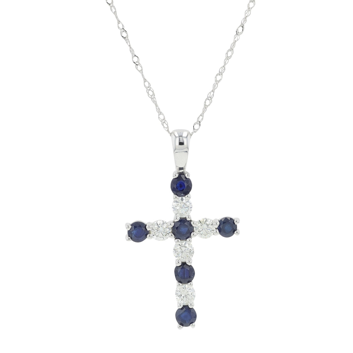 14K Gemstone Cross Pendant<p><strong>More Colors Available</p></strong>
