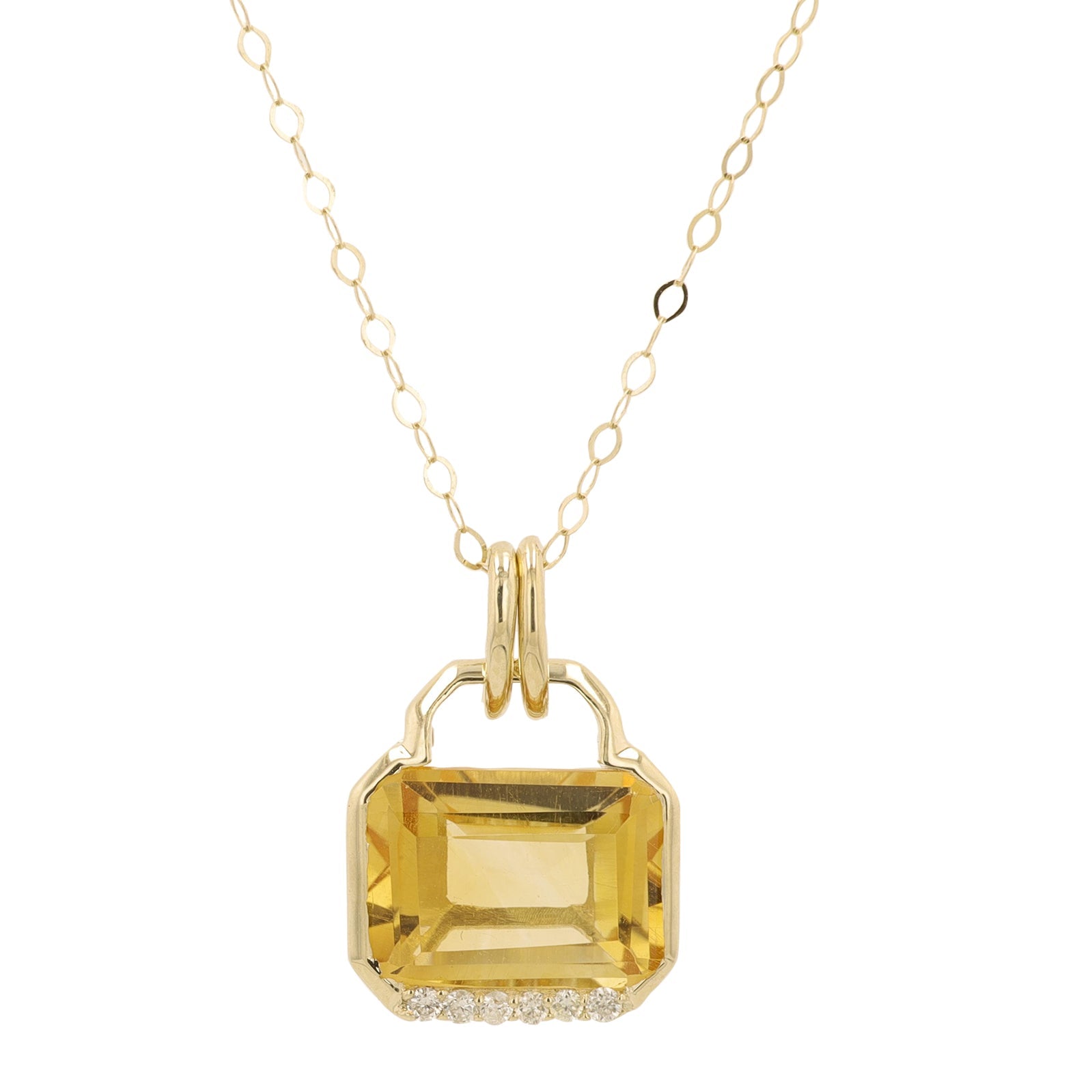 14K Gemstone Pendant<p><strong>More Colors Available</p></strong>