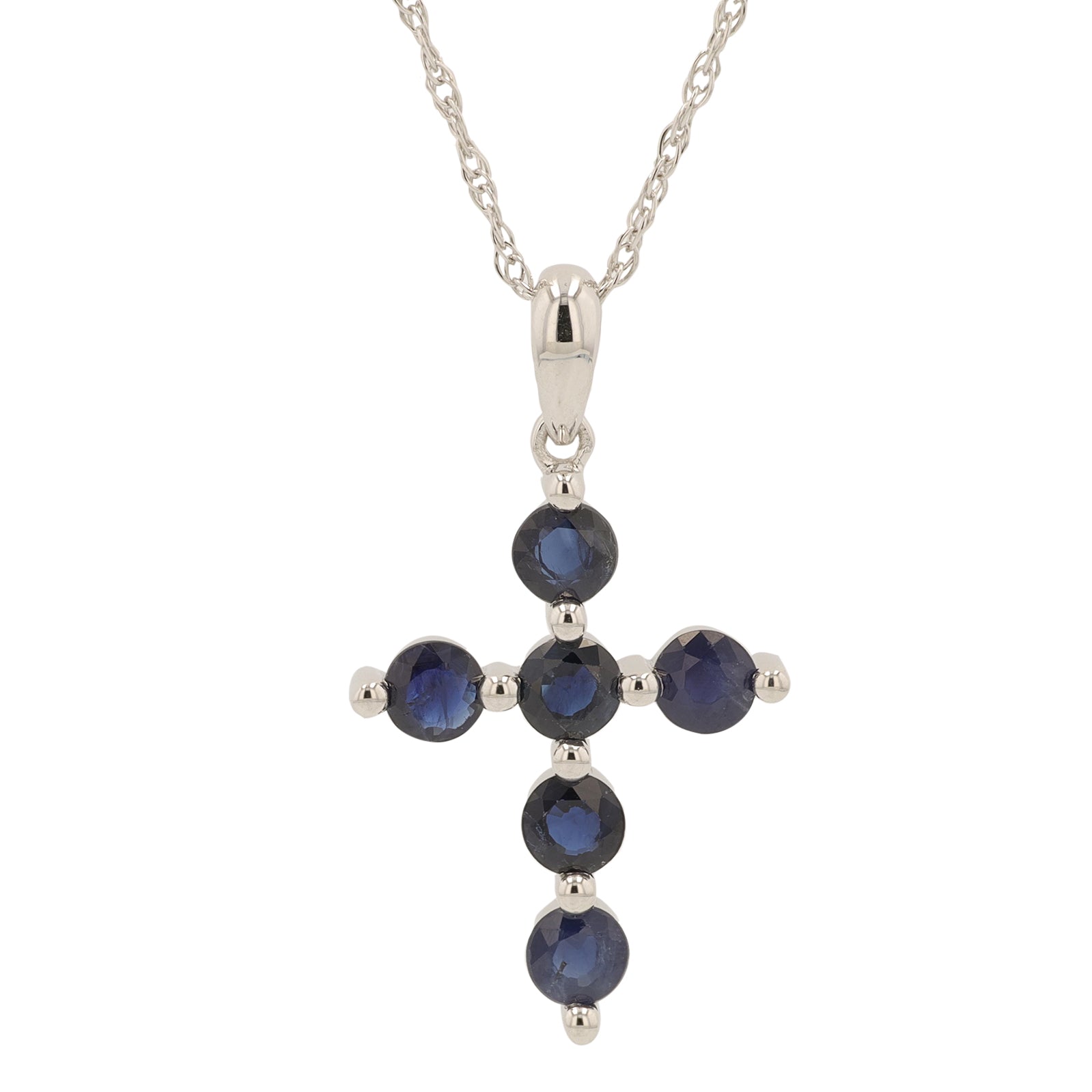 14K Gemstone Cross Pendant<p><strong>More Colors Available</p></strong>