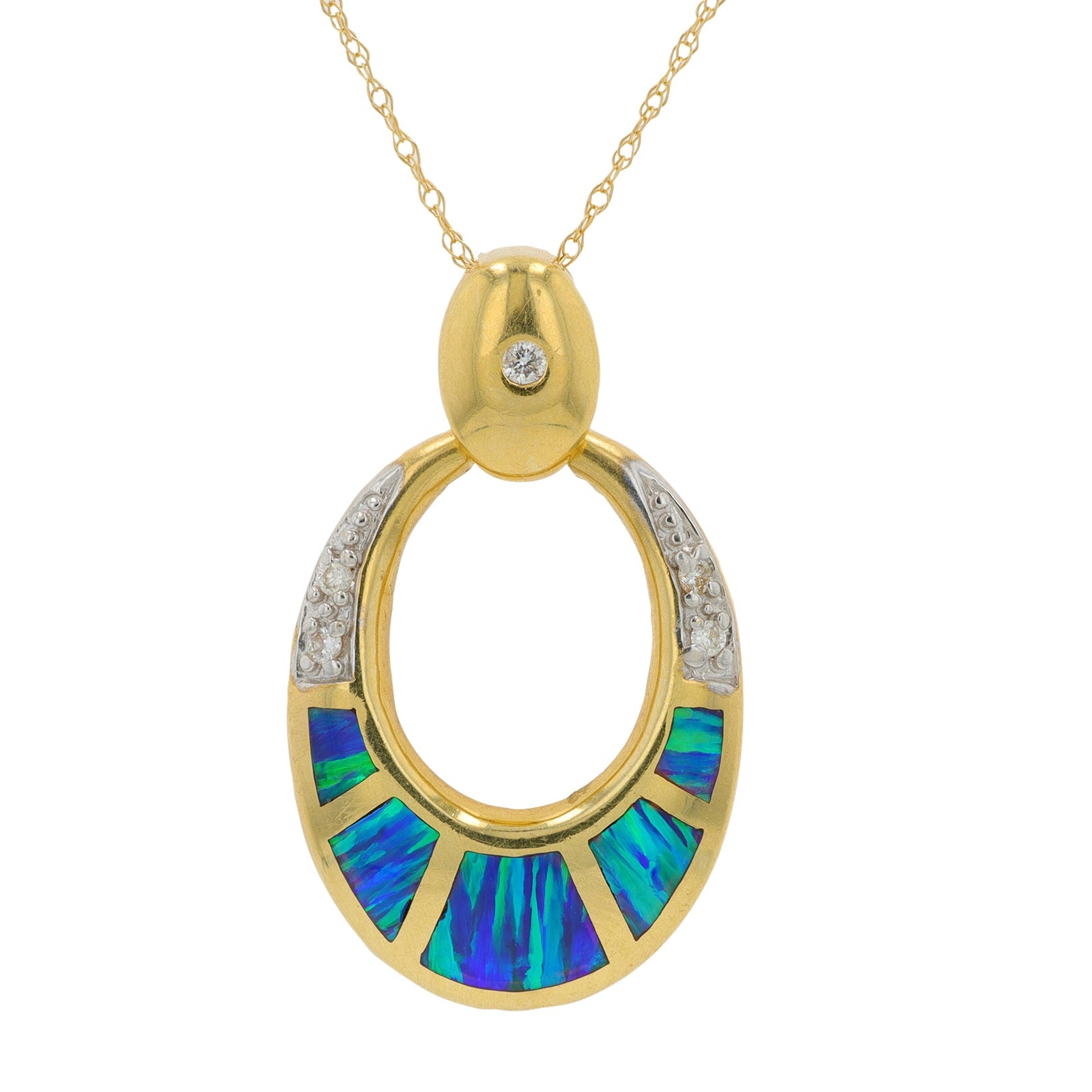 14K YG Opal Pendant