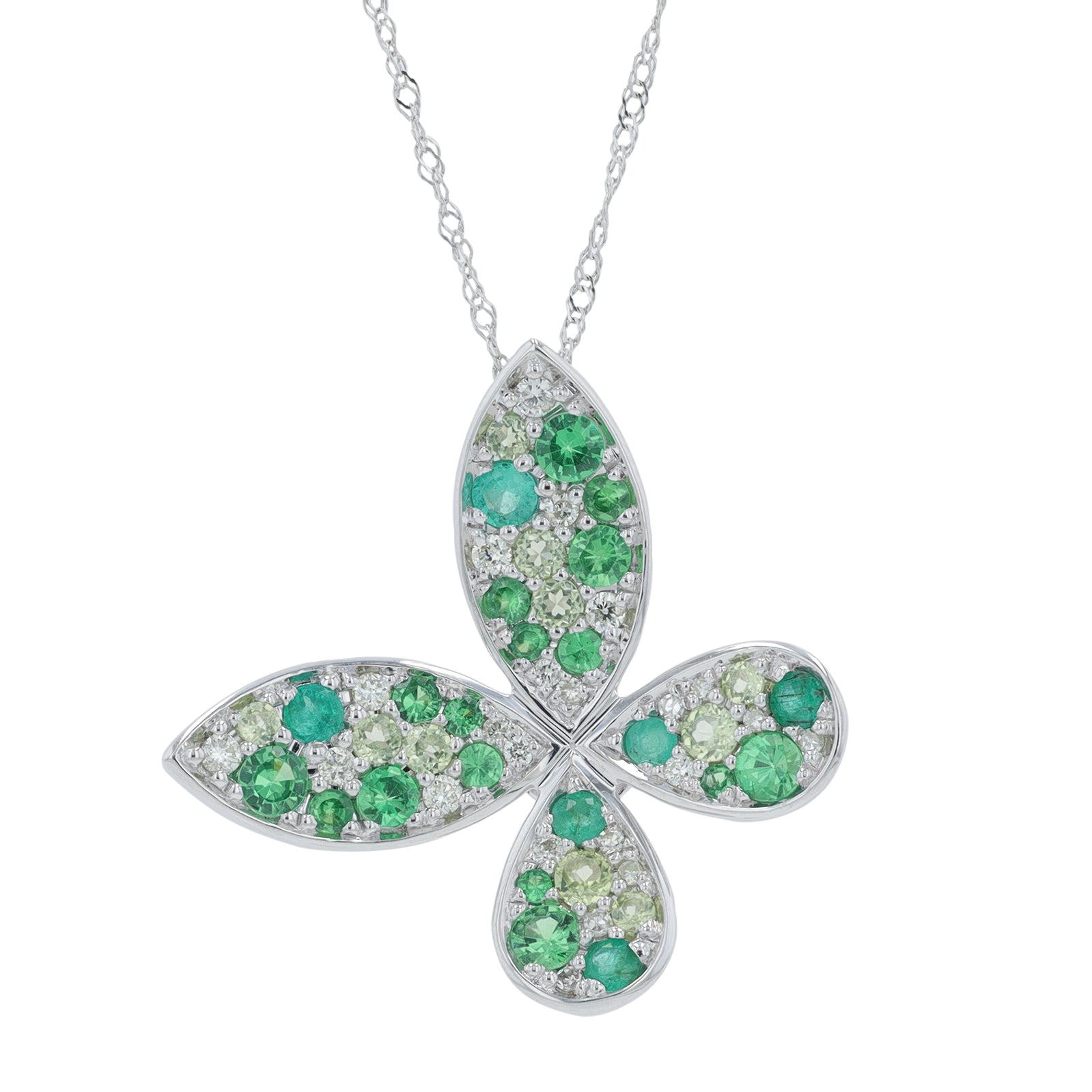 14K Gemstone Butterfly Pendant<p><strong>More Colors Available</p></strong>