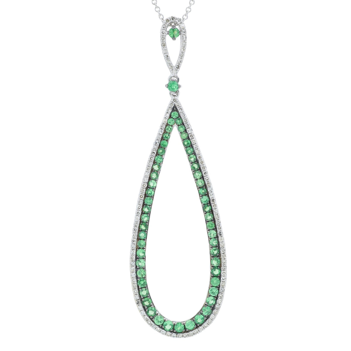 14K WG Gemstone Pendant<p><strong>More Colors Available</p></strong>