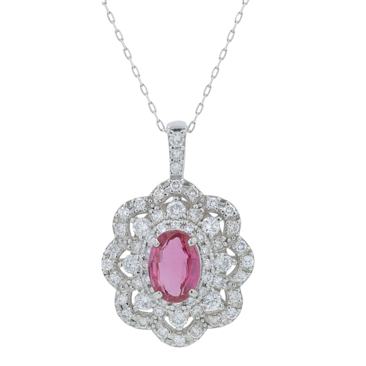PT900 1.183 CT Ruby Pendant