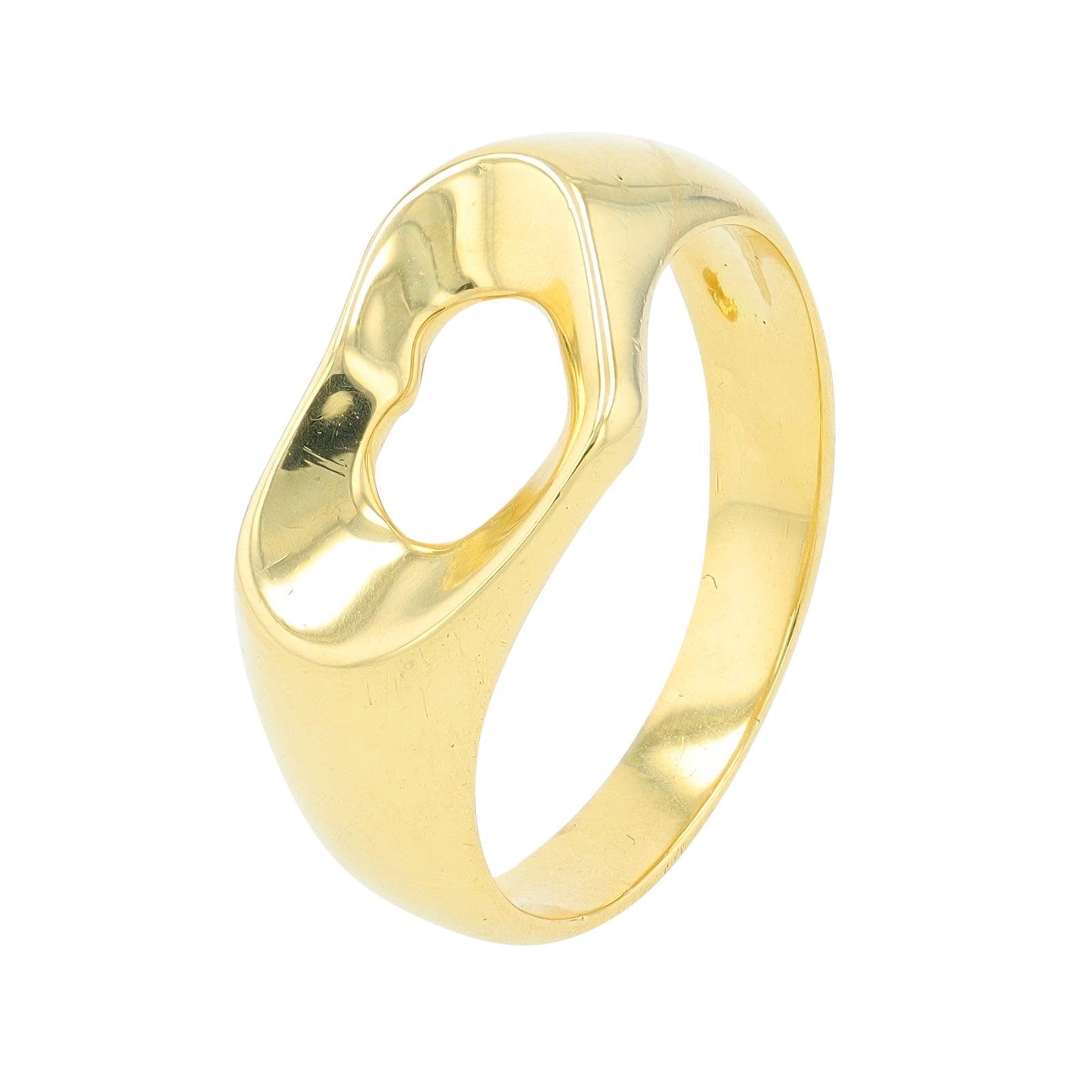 18K YG Tiffany & Co. Open Heart Ring