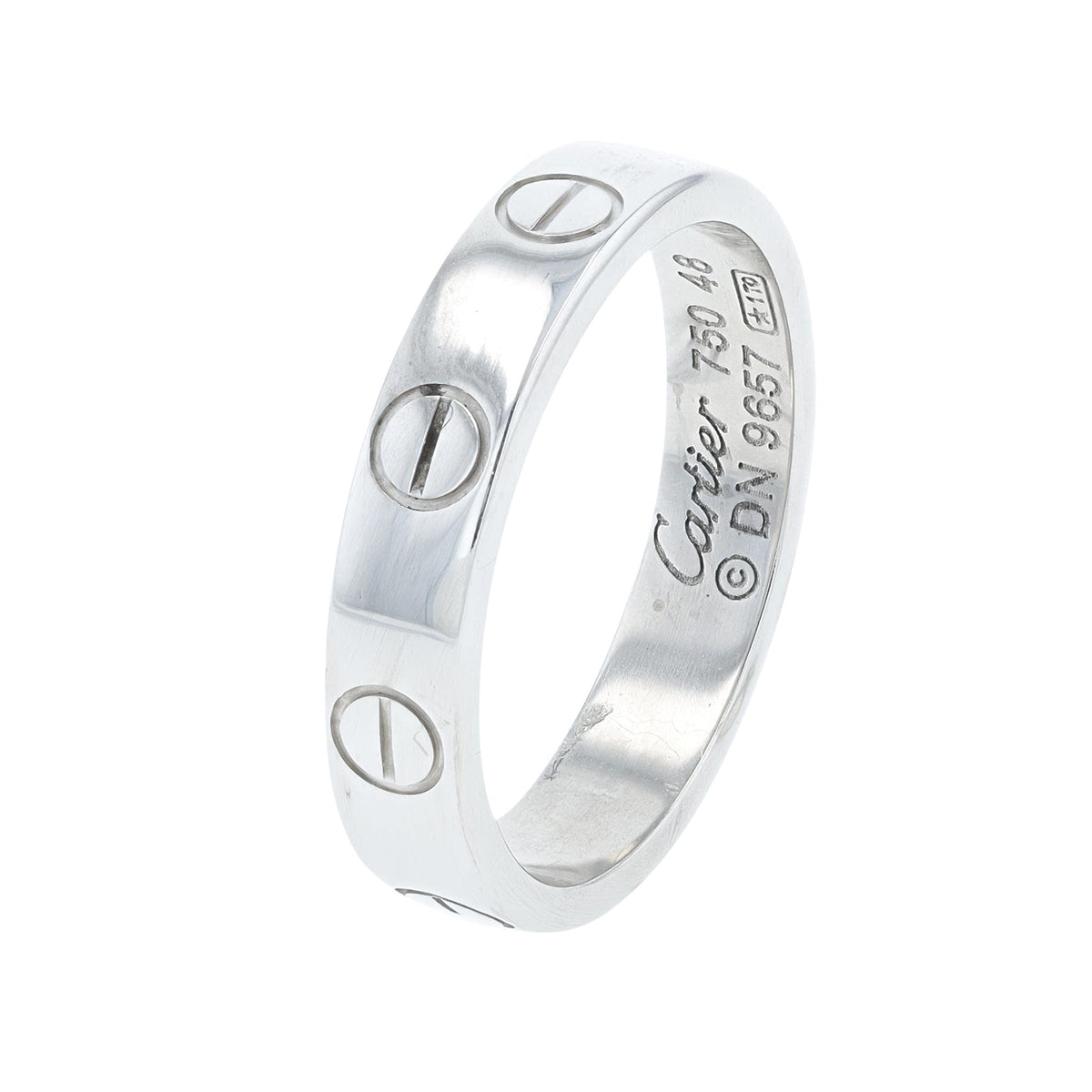18K WG Cartier Mini Love Band