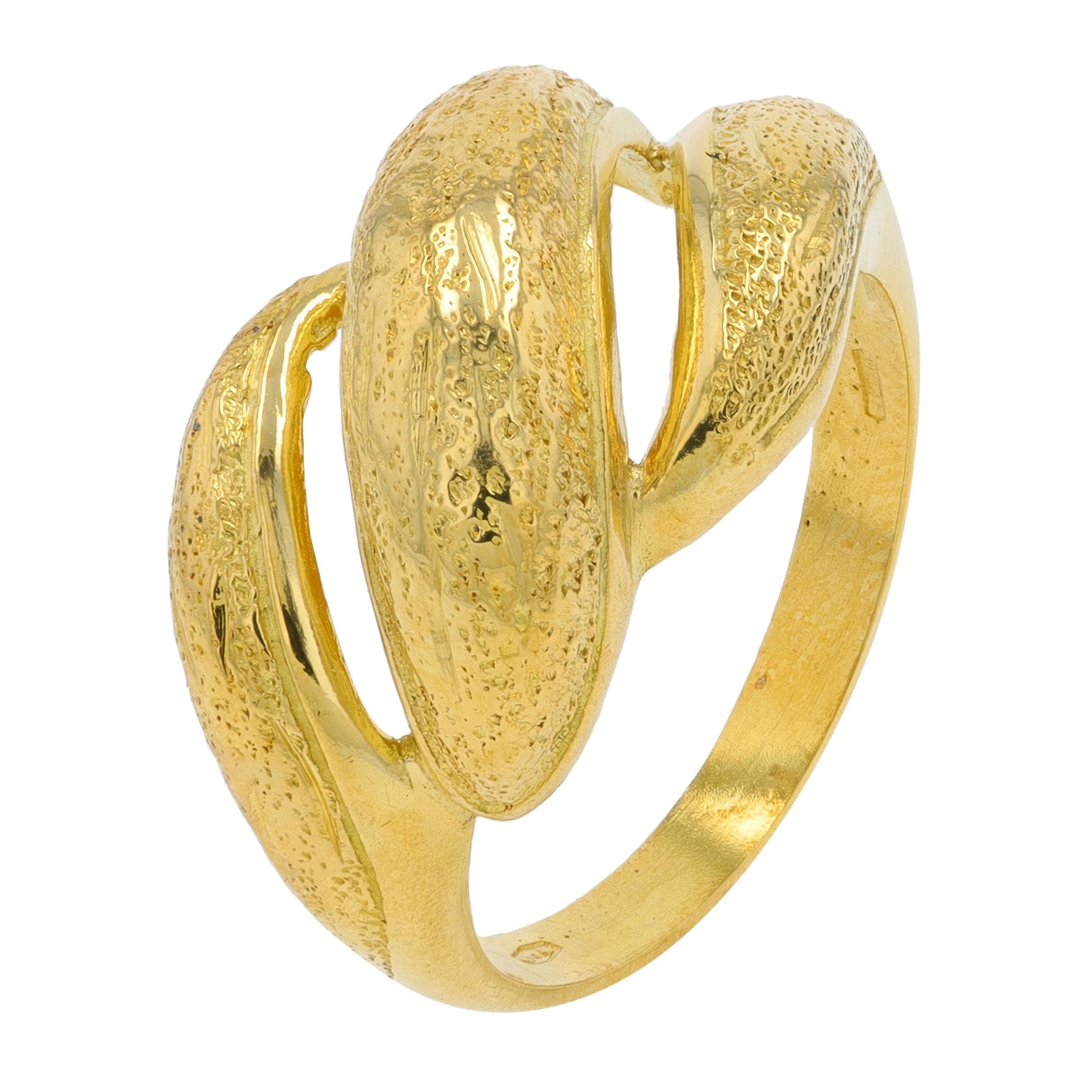 18K YG Bypass Ring