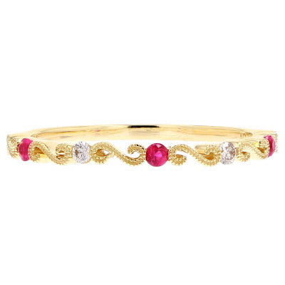 14K Gemstone Stackable Infinity Bands<p><strong>More Colors Available</p></strong>