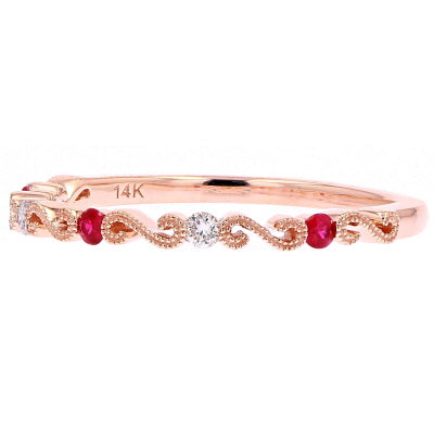 14K Gemstone Stackable Infinity Bands<p><strong>More Colors Available</p></strong>