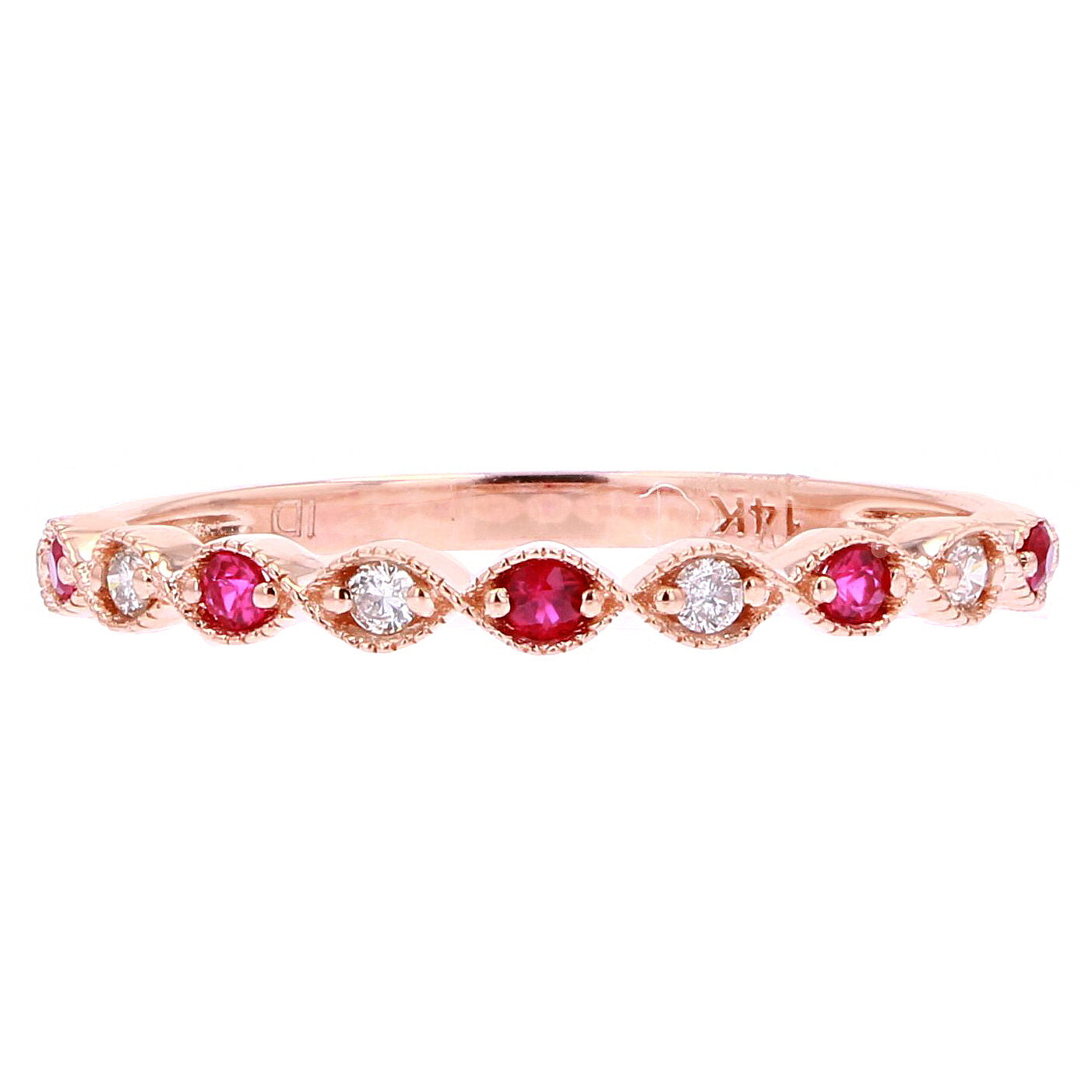 14K Gemstone Stacking Bands<p><strong>More Colors Available</p></strong>