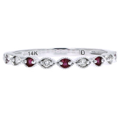14K Gemstone Stacking Bands<p><strong>More Colors Available</p></strong>
