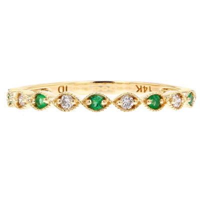 14K Gemstone Stacking Bands<p><strong>More Colors Available</p></strong>