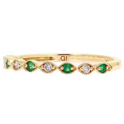 14K Gemstone Stacking Bands<p><strong>More Colors Available</p></strong>