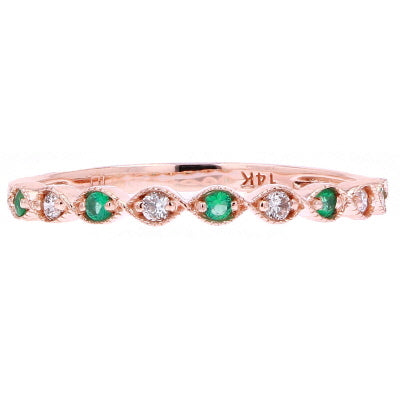 14K Gemstone Stacking Bands<p><strong>More Colors Available</p></strong>