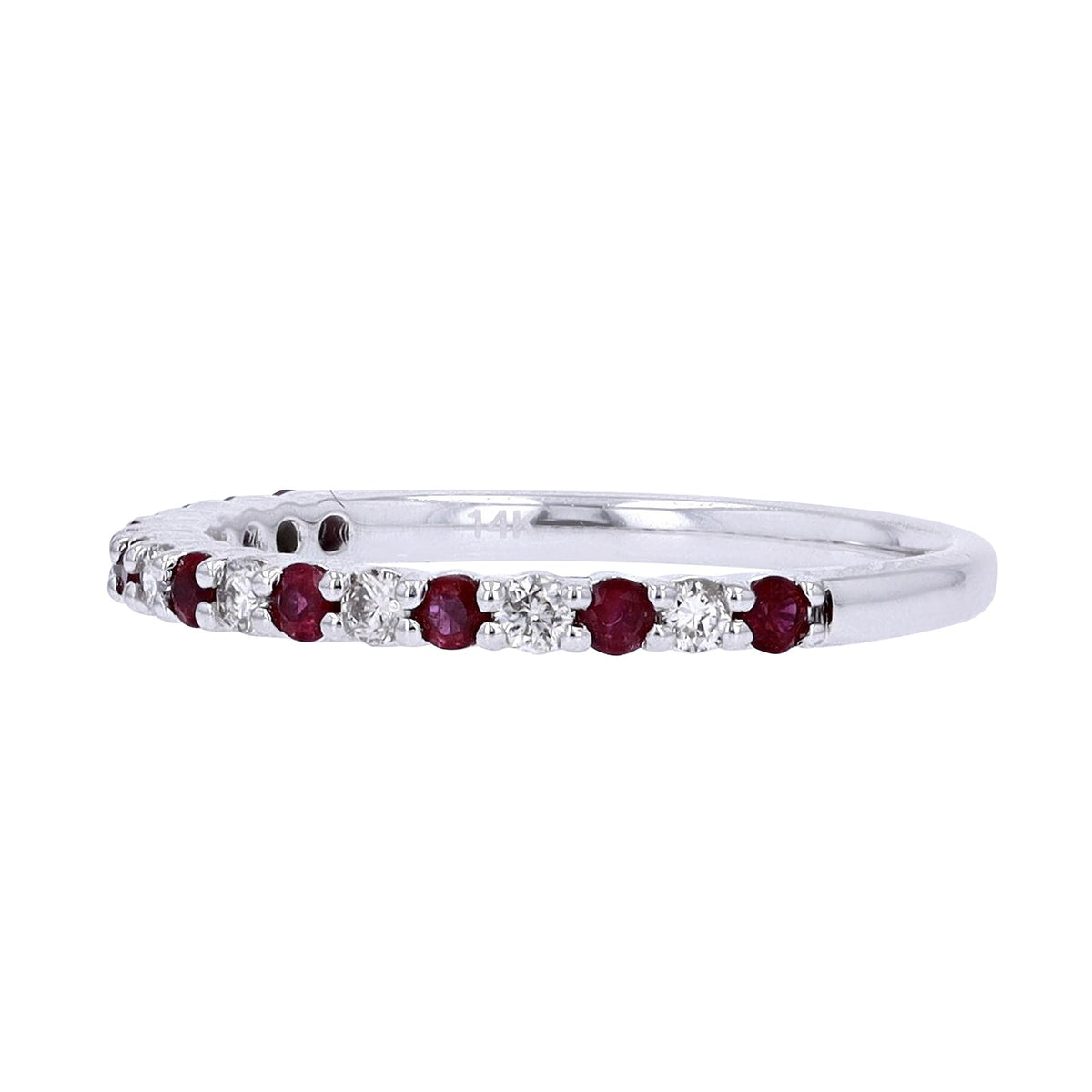 14K Gemstone & Diamond Band<p><strong>More Colors Available</p></strong>
