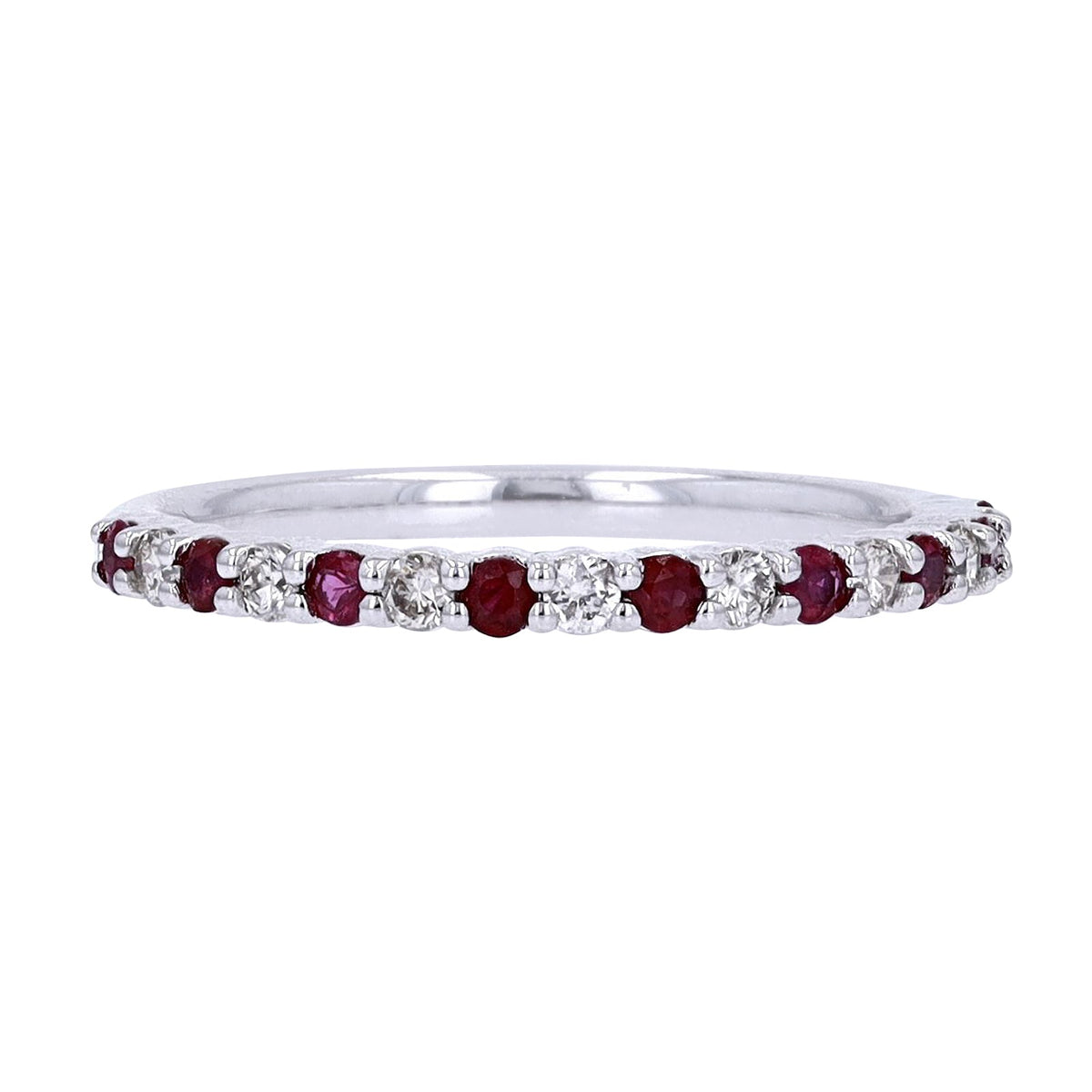 14K Gemstone & Diamond Band<p><strong>More Colors Available</p></strong>