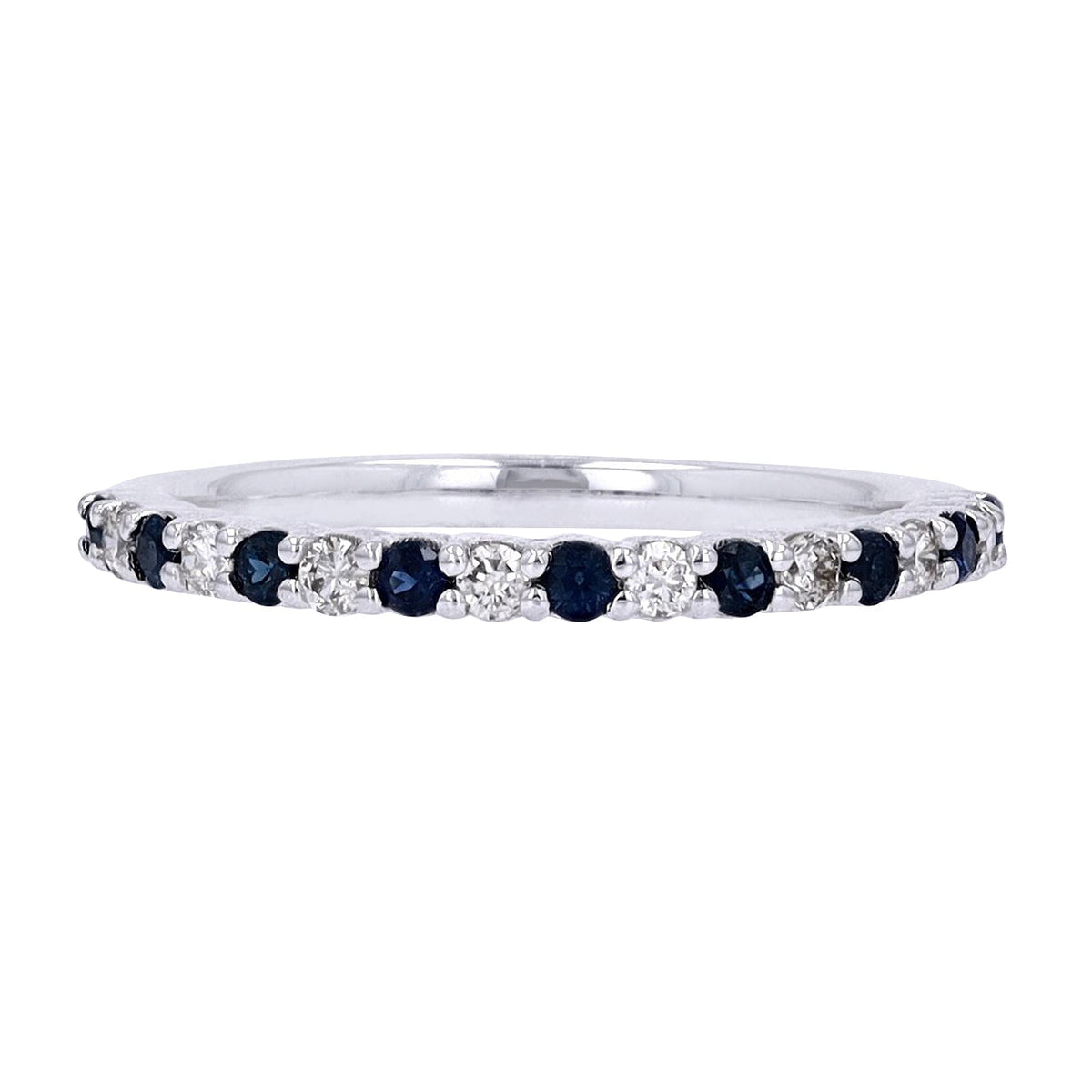 14K Gemstone & Diamond Band<p><strong>More Colors Available</p></strong>