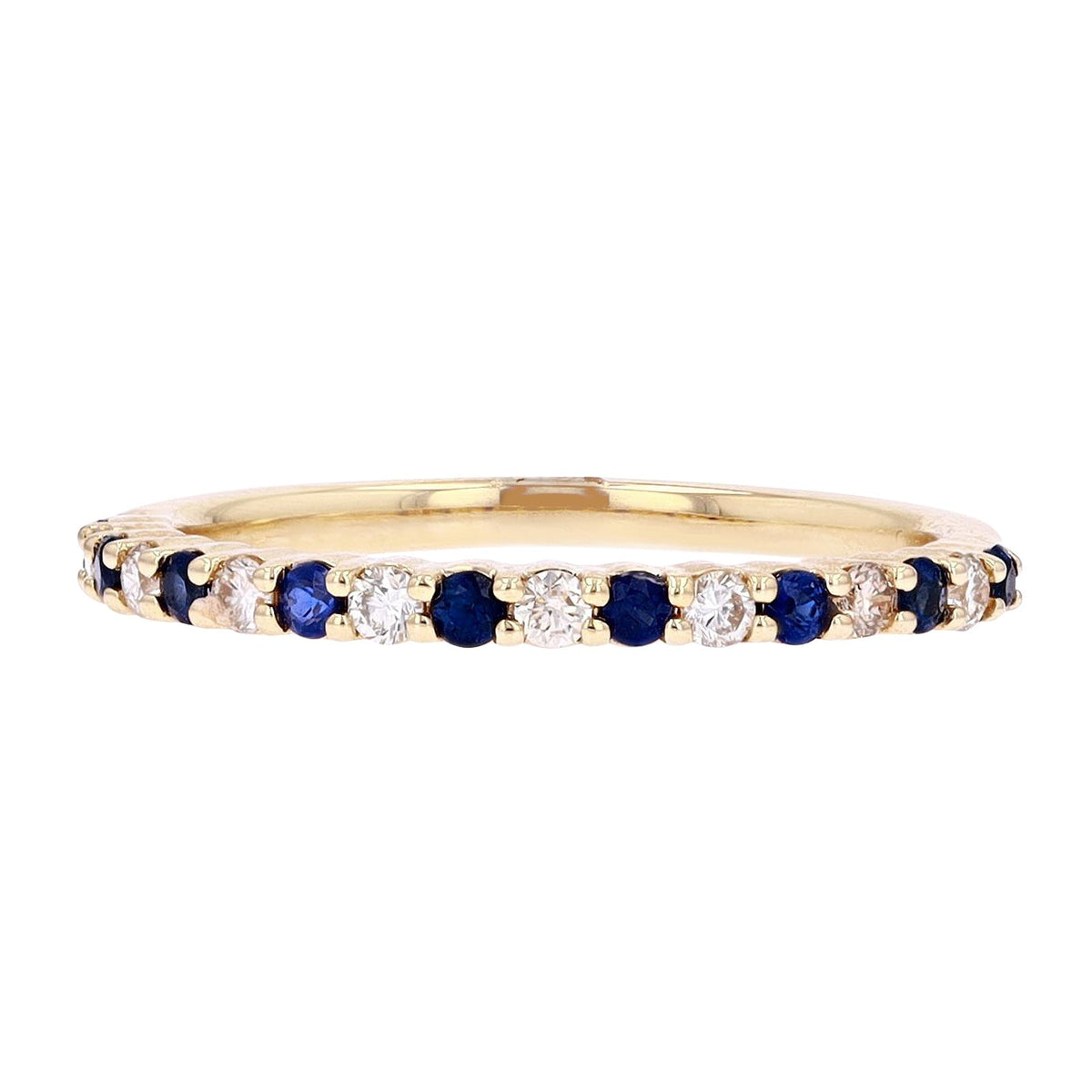 14K Gemstone & Diamond Band<p><strong>More Colors Available</p></strong>