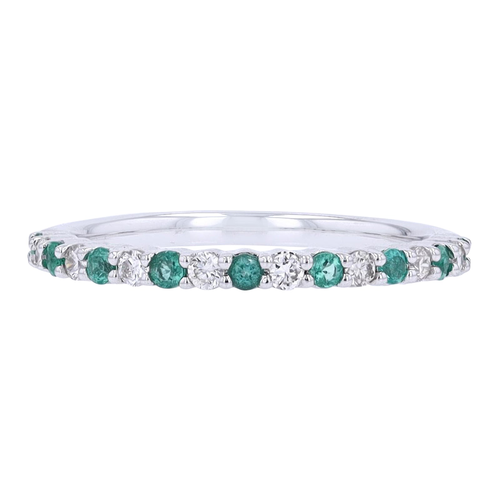 14K Gemstone & Diamond Band<p><strong>More Colors Available</p></strong>