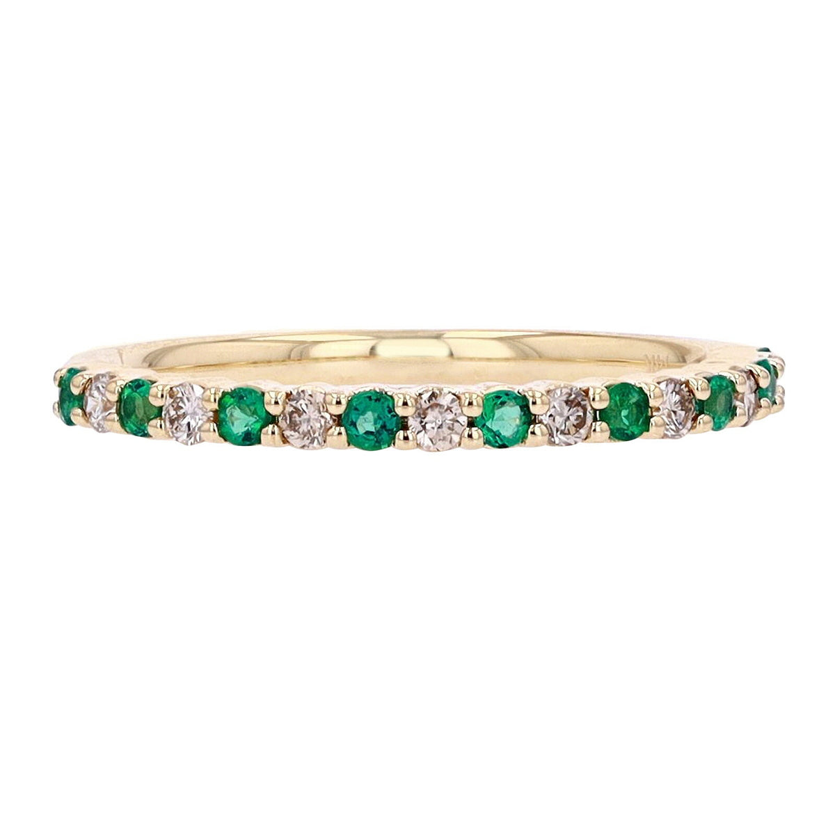 14K Gemstone & Diamond Band<p><strong>More Colors Available</p></strong>