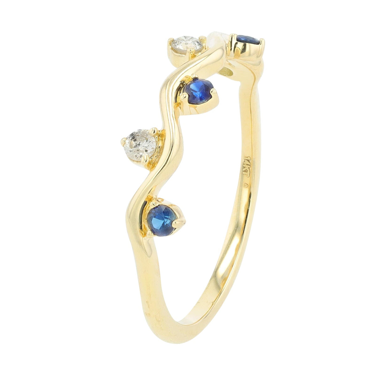 14K YG Gemstone Band<p><strong>More Colors Available</p></strong>