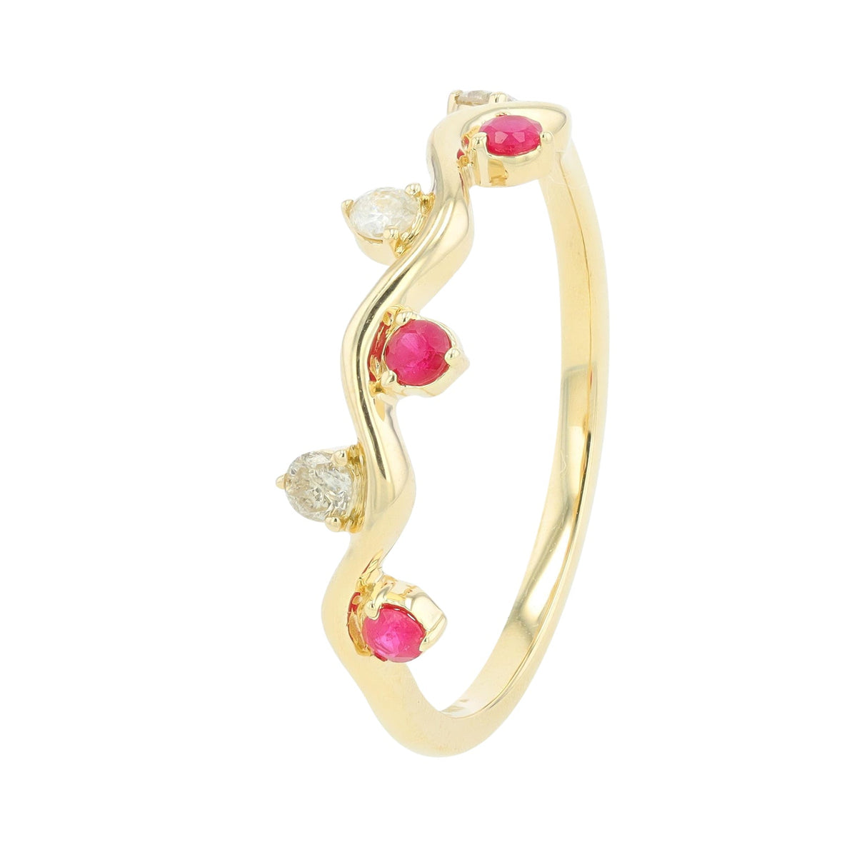 14K YG Gemstone Band<p><strong>More Colors Available</p></strong>