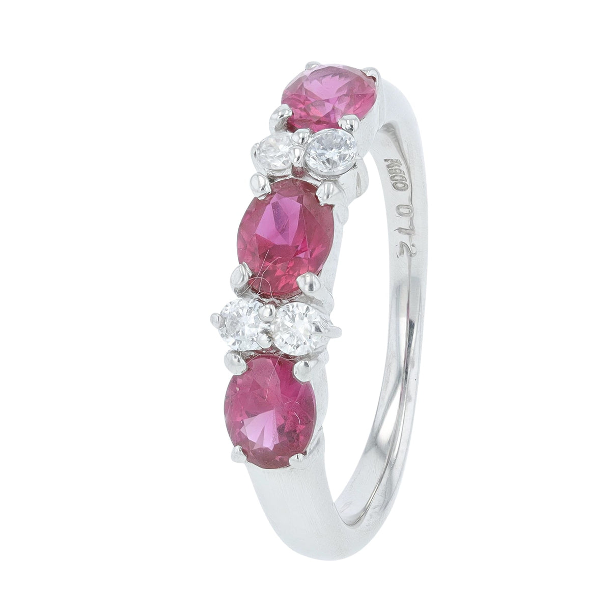 PT900 .84 CTW Ruby Band