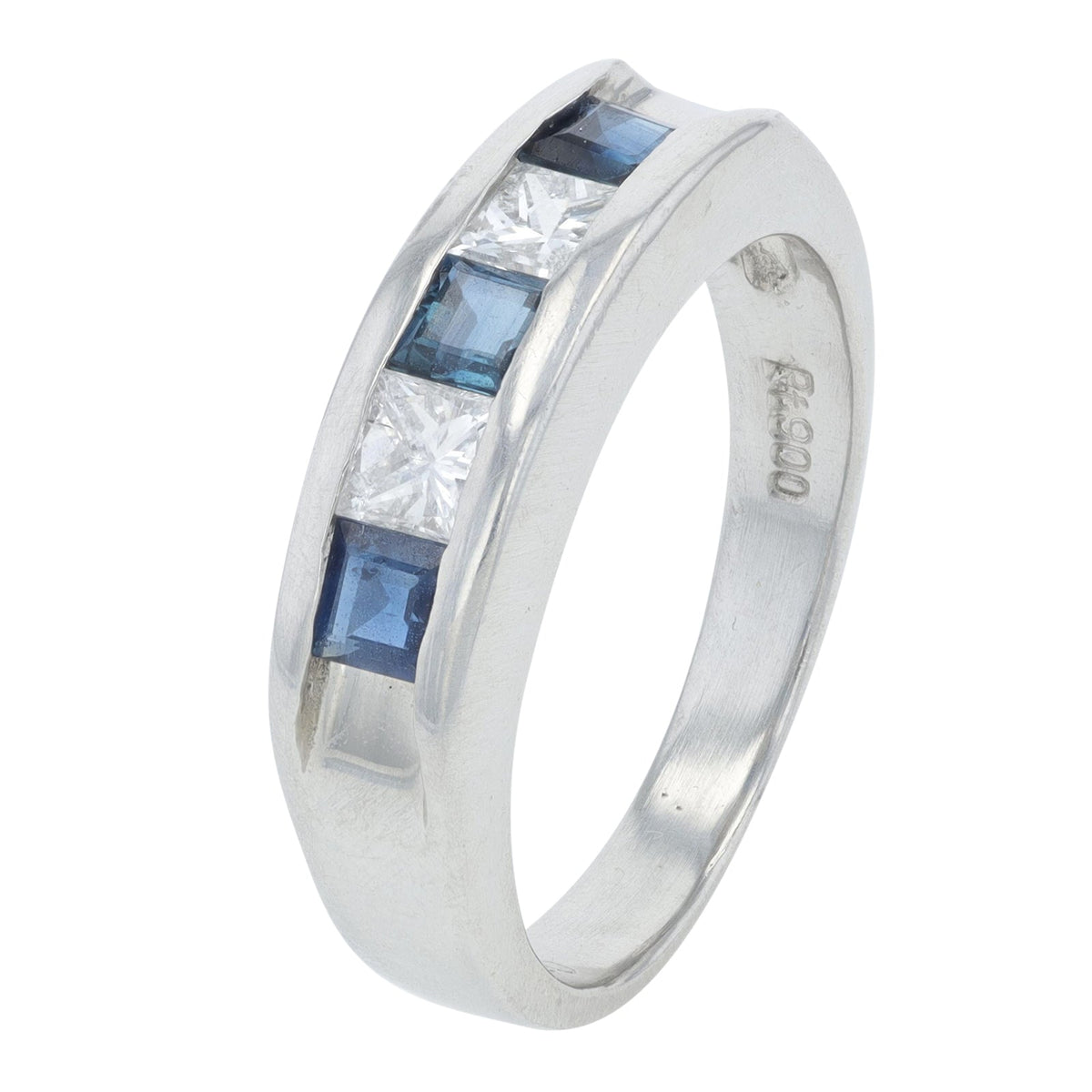 PT900 .60 CTW Sapphire Band