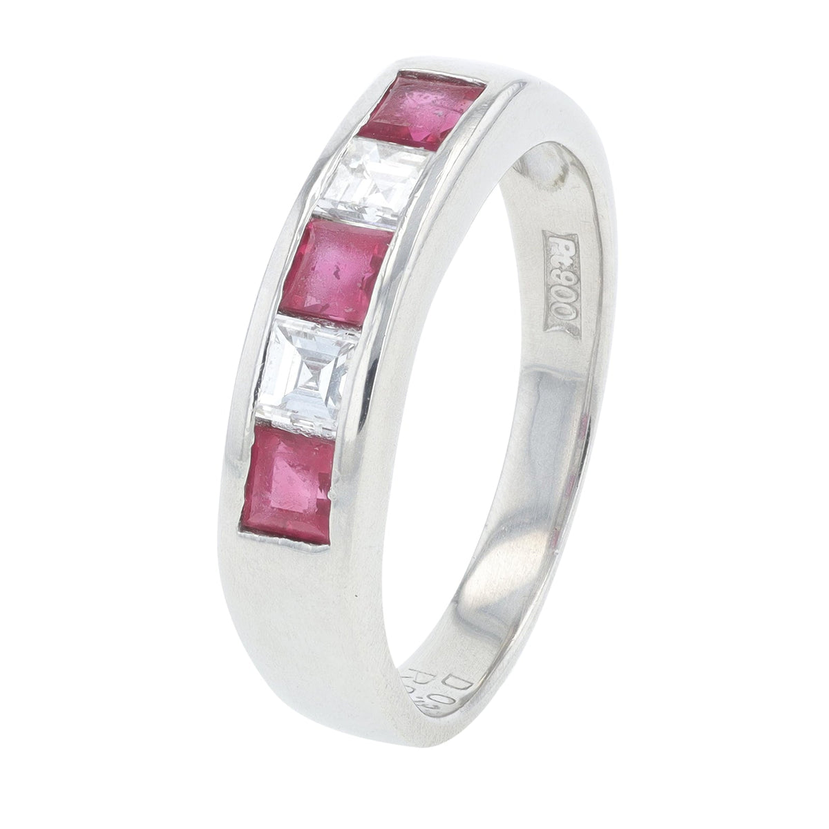 PT900 .54 CTW Ruby Band