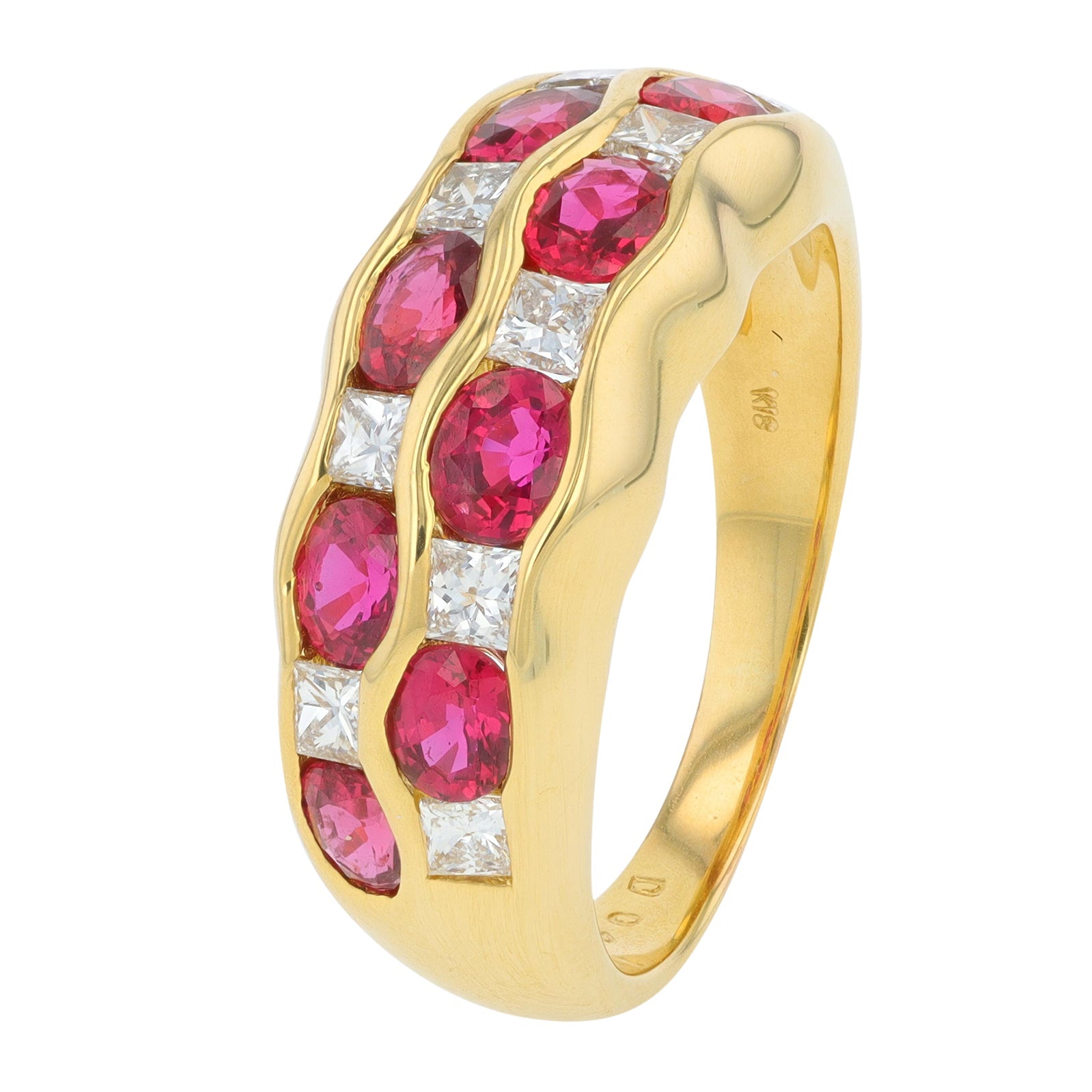 18K YG 1.98 CTW Ruby Band