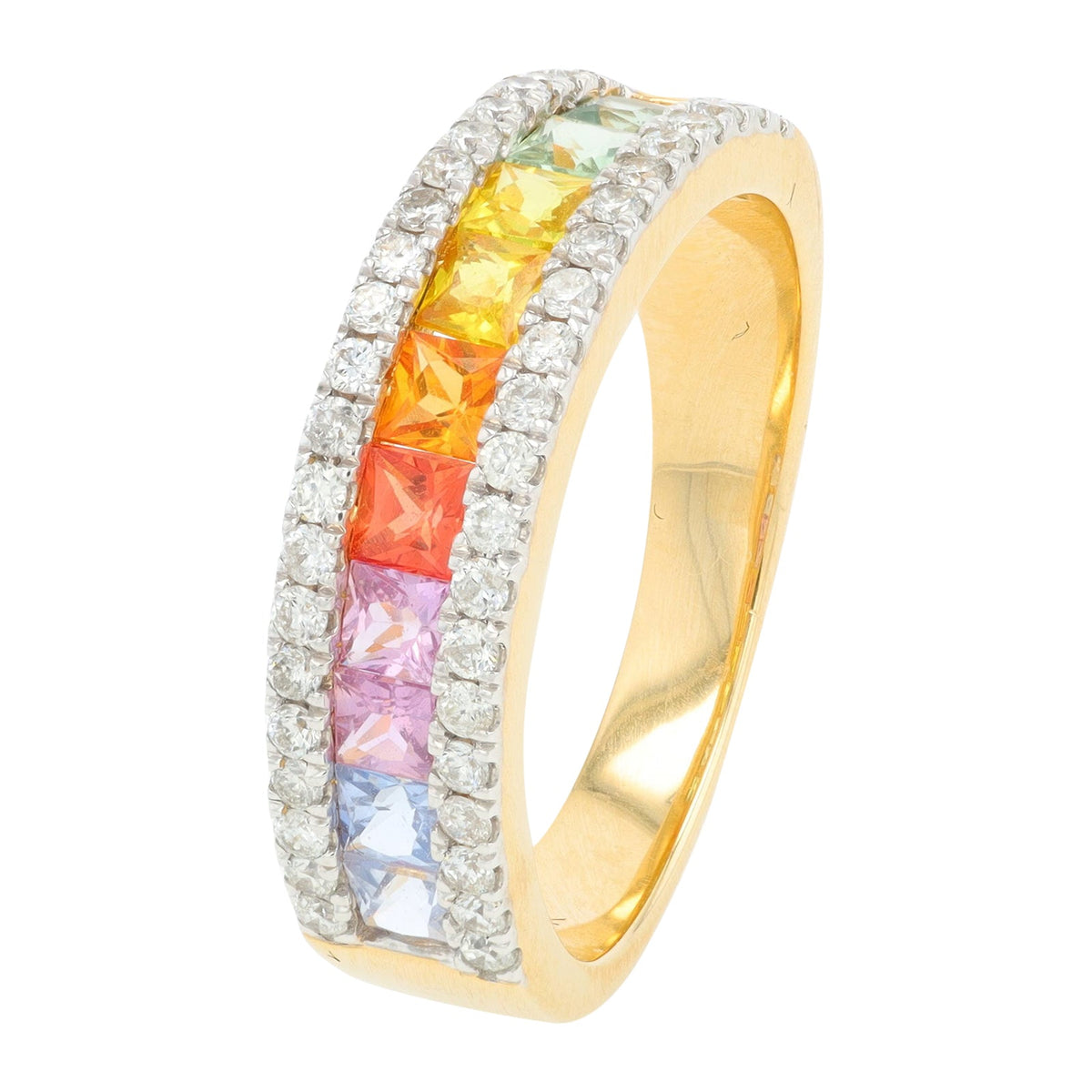 14K 1.20 CTW Multi Sapphire Band<p><strong>More Colors Available</p></strong>