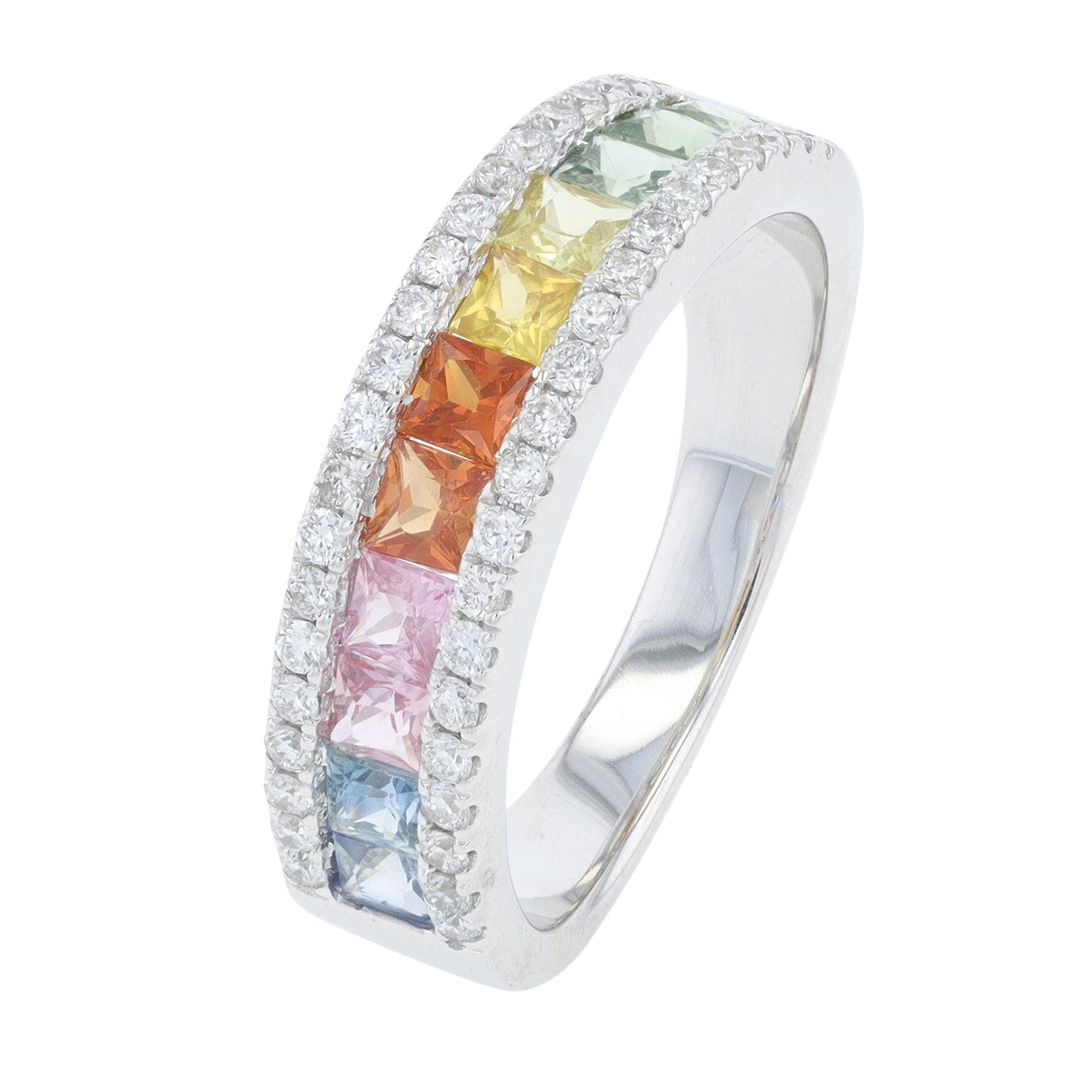 14K 1.20 CTW Multi Sapphire Band<p><strong>More Colors Available</p></strong>