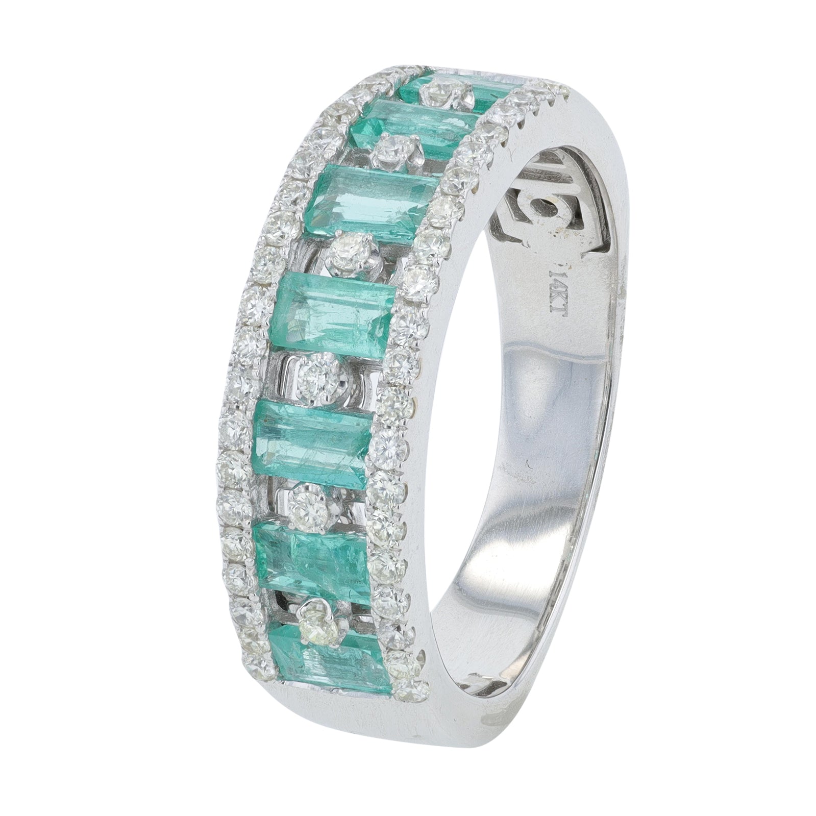 14K WG Gemstone Band<p><strong>More Colors Available</p></strong>