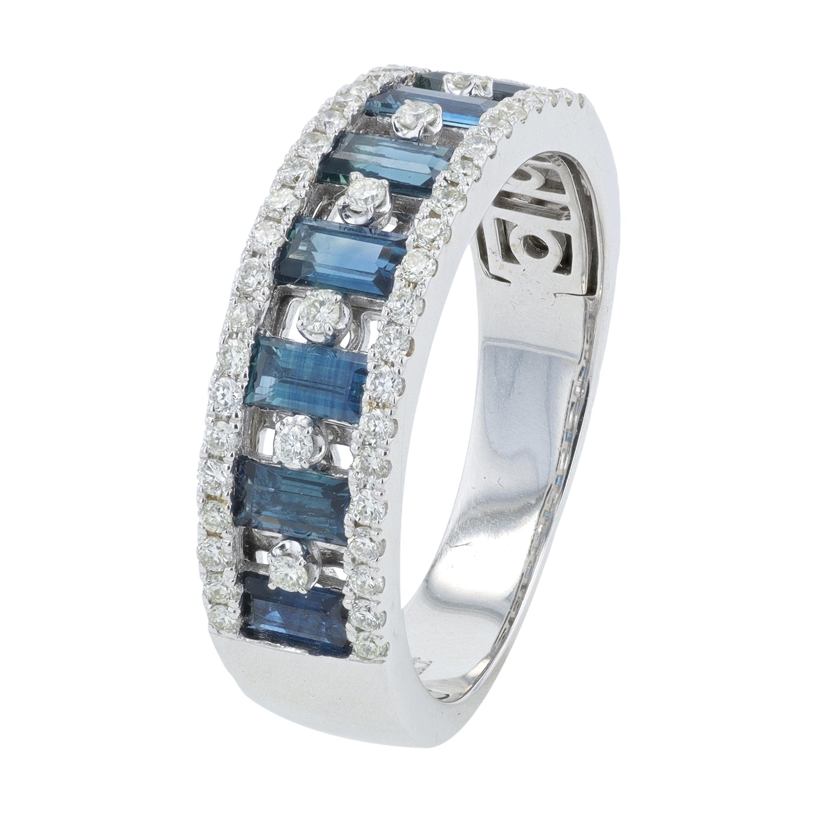 14K WG Gemstone Band<p><strong>More Colors Available</p></strong>