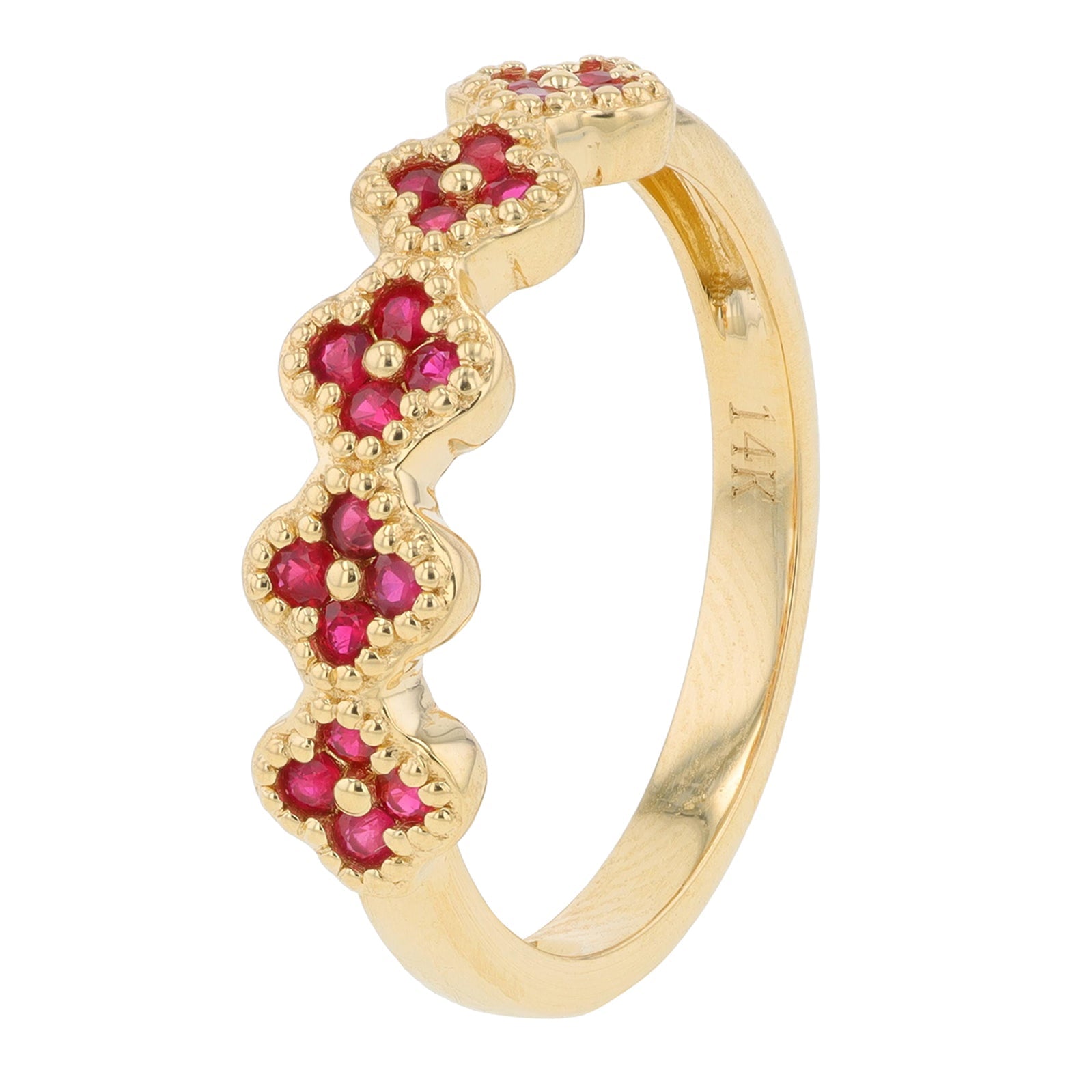 14K .37 CTW Ruby Band<p><strong>More Colors Available</p></strong>