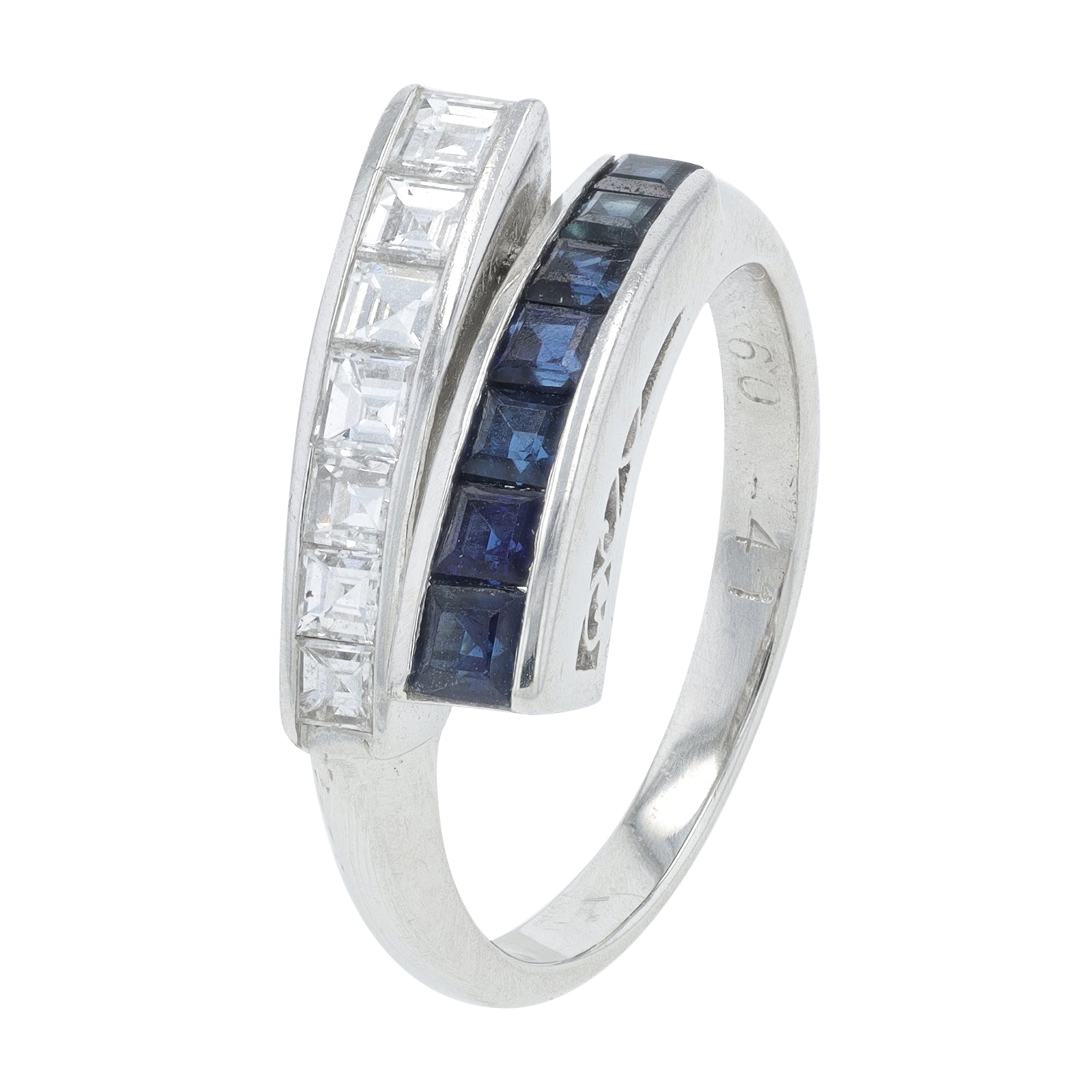 PT900 .60 CTW Sapphire Bypass Ring