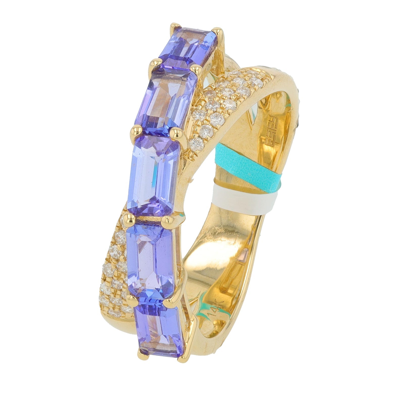 14K EFFY YG 1.66 CT Tanzanite Ring