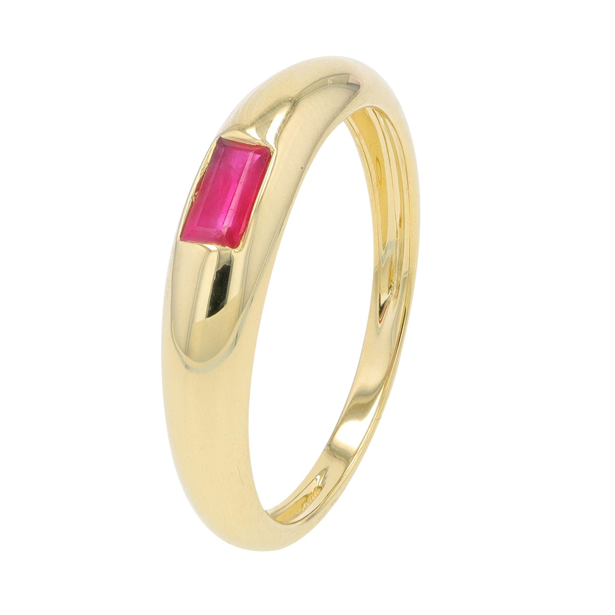 14K YG Gemstone Bezel Band<p><strong>More Gemstones Available</p></strong>