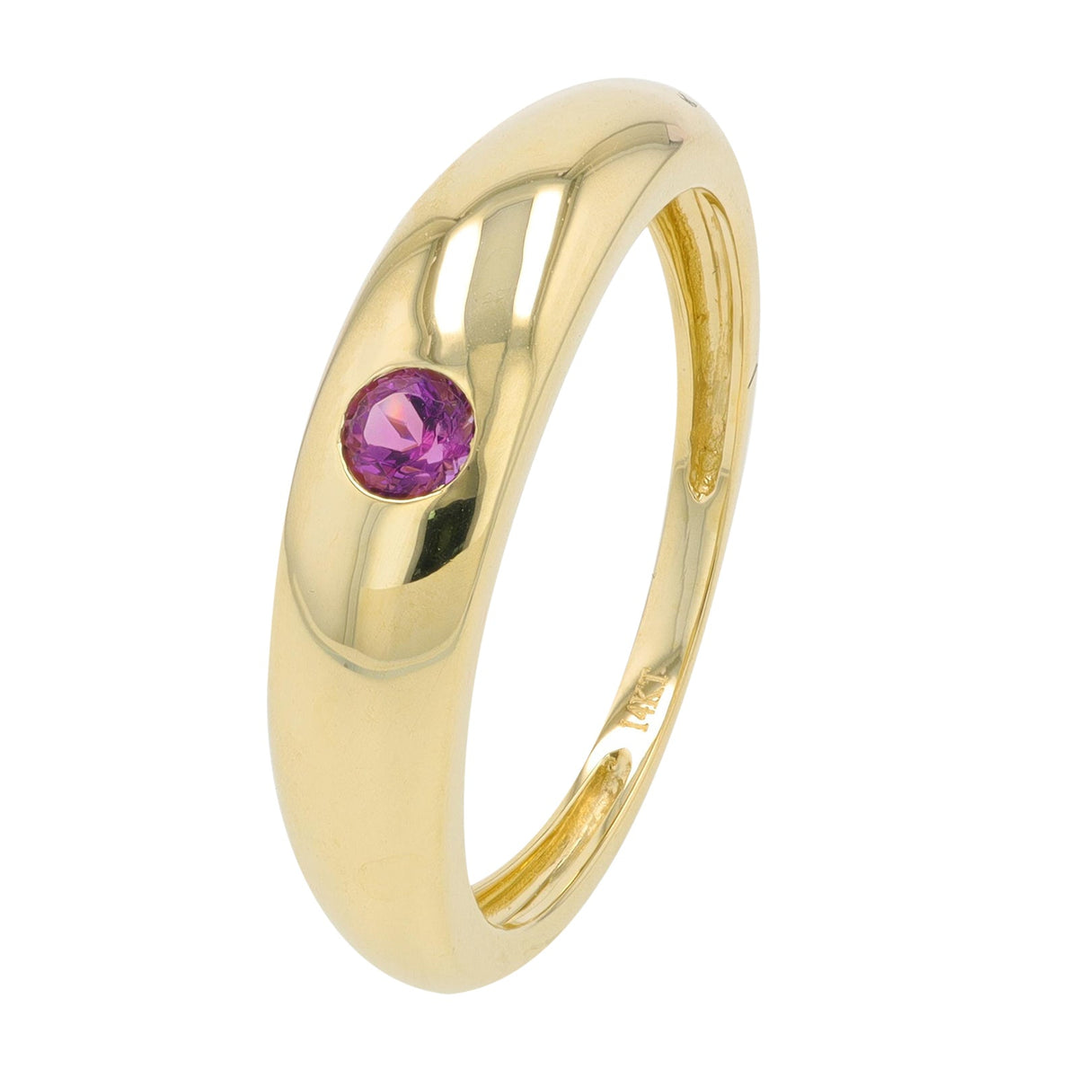 14K YG Gemstone Bezel Ring<p><strong>More Gemstones Available</p></strong>