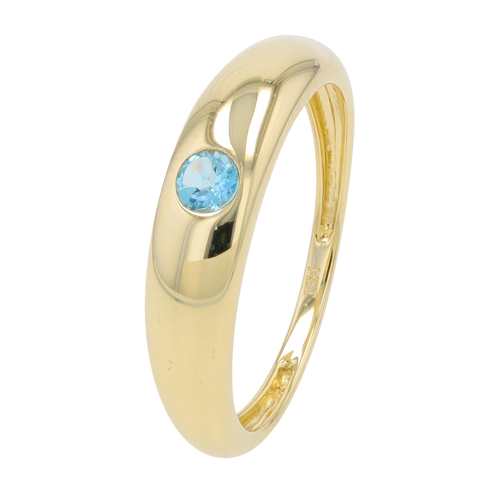 14K YG Gemstone Bezel Ring<p><strong>More Gemstones Available</p></strong>