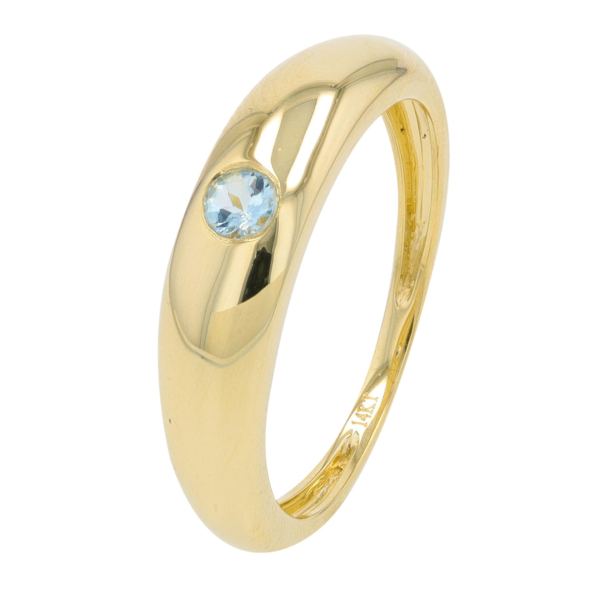14K YG Gemstone Bezel Ring<p><strong>More Gemstones Available</p></strong>
