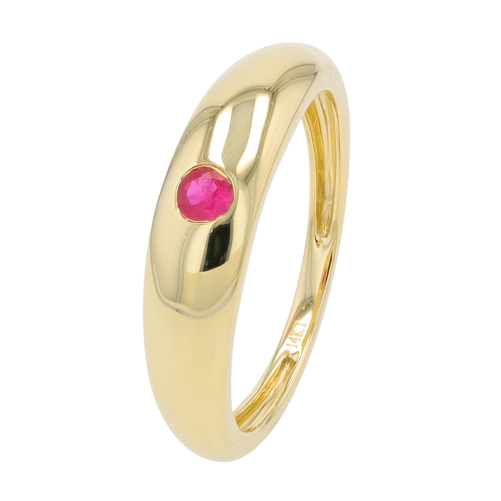 14K YG Gemstone Bezel Ring<p><strong>More Gemstones Available</p></strong>