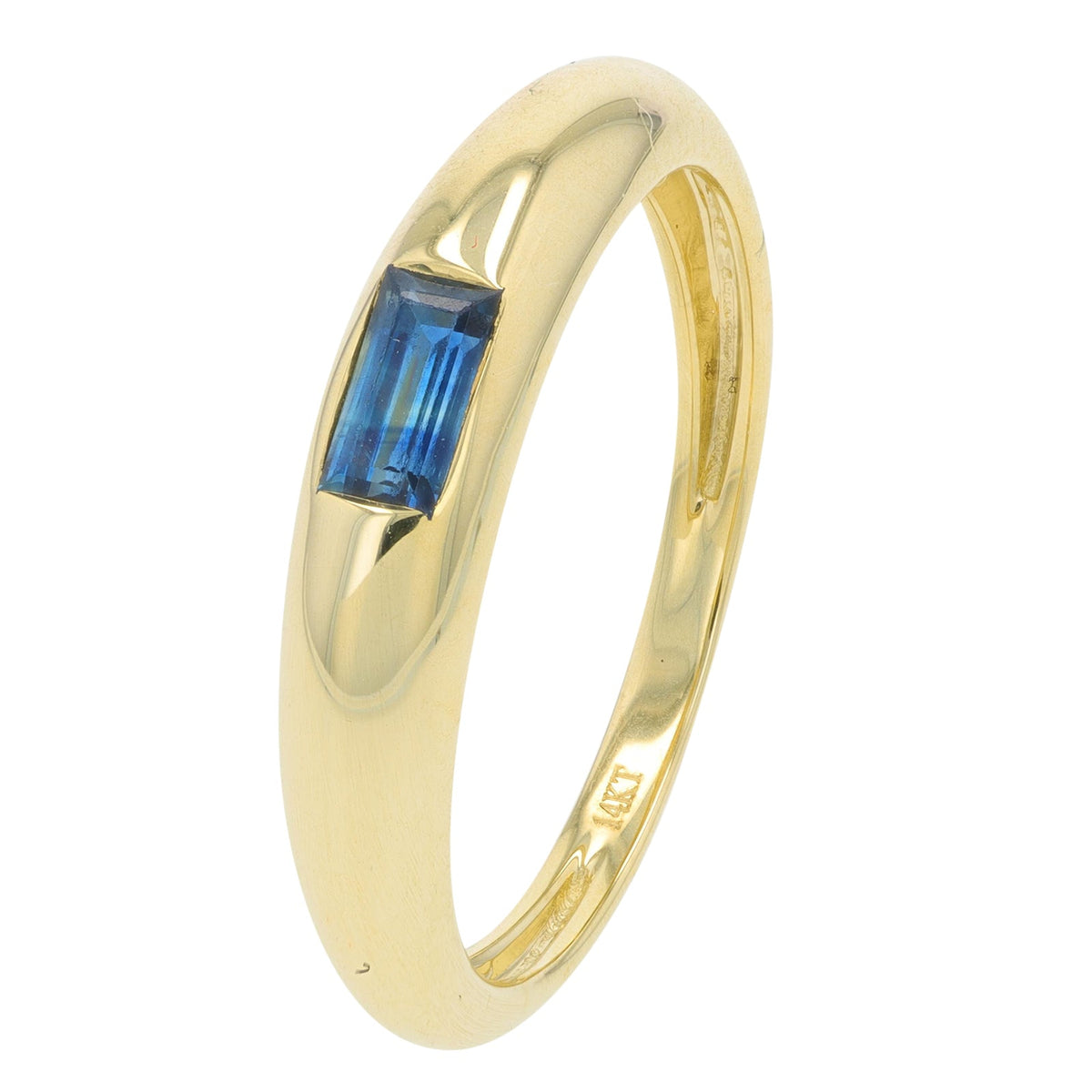 14K YG Gemstone Bezel Band<p><strong>More Gemstones Available</p></strong>