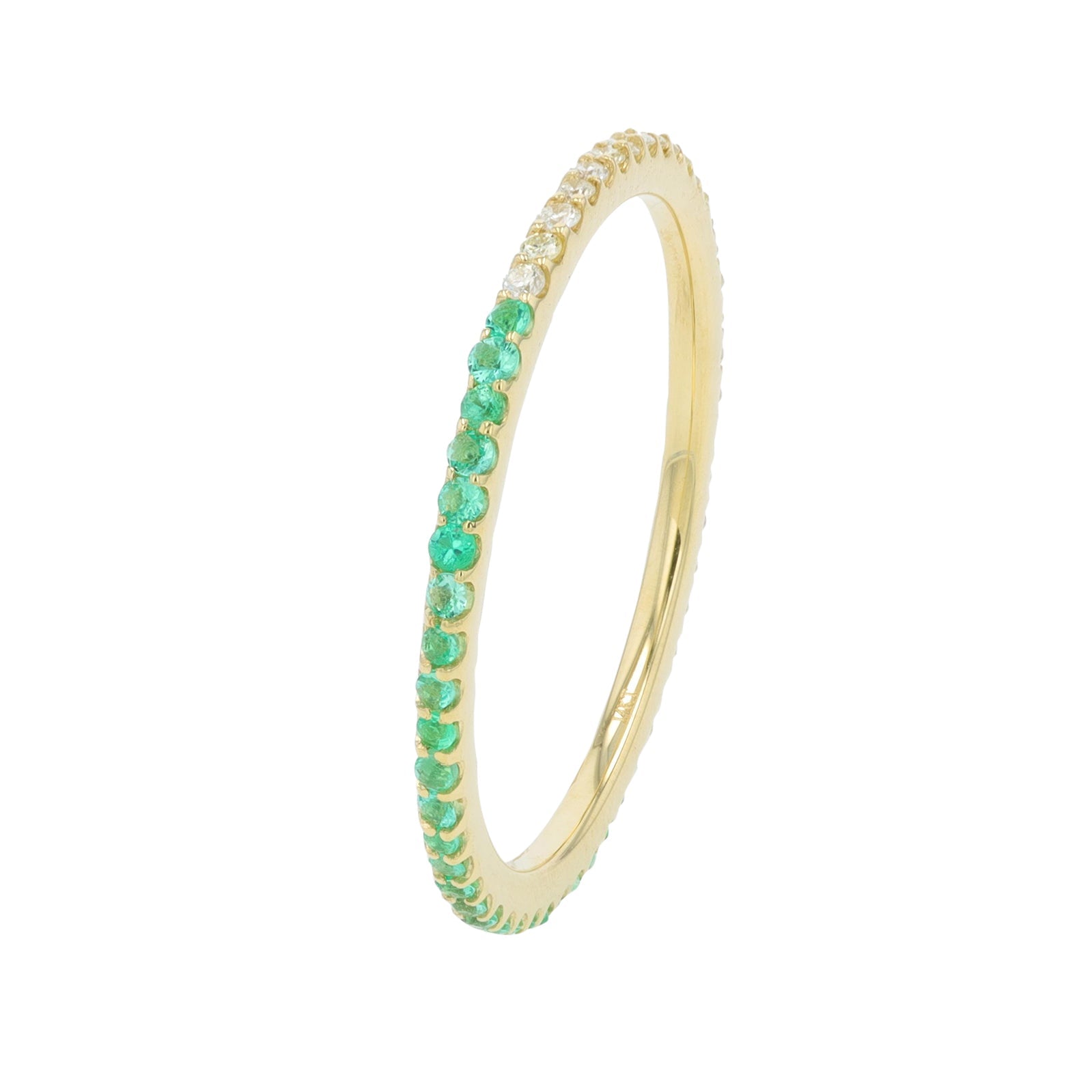 14K Split Gemstone Band<p><strong>More Gemstones Available</p></strong>
