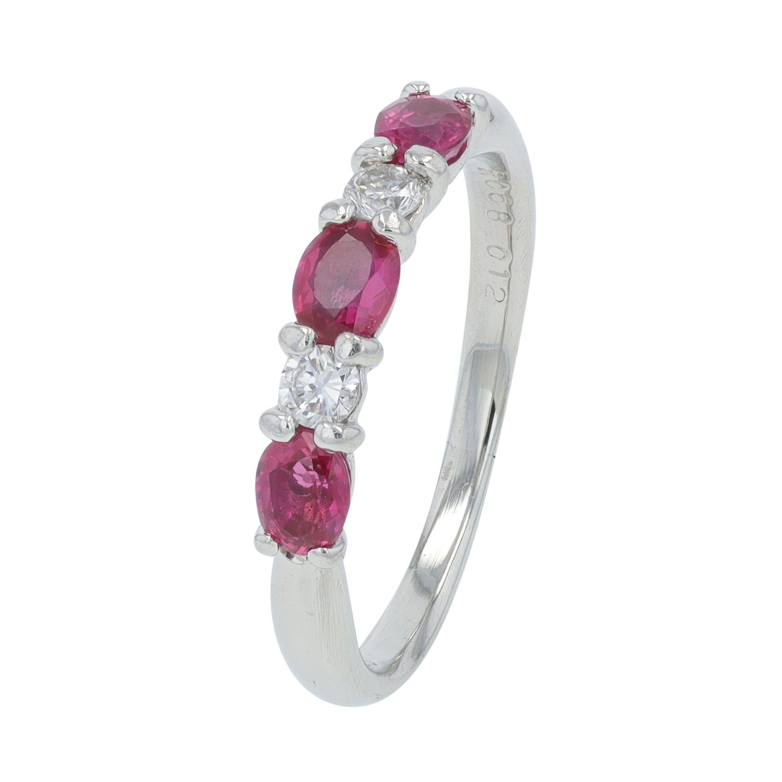 PT900 .68 CTW Ruby Ring