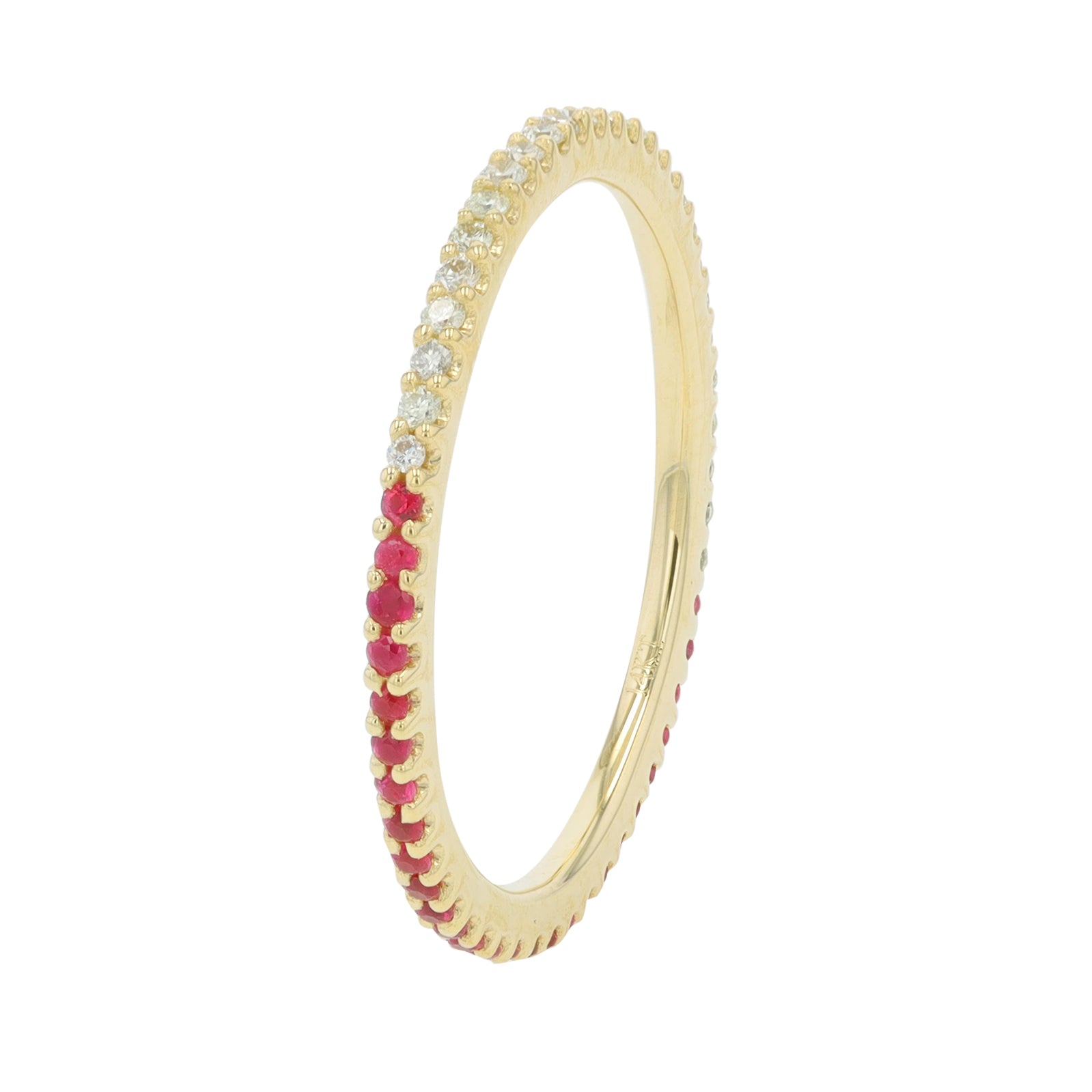 14K Split Gemstone Band<p><strong>More Gemstones Available</p></strong>